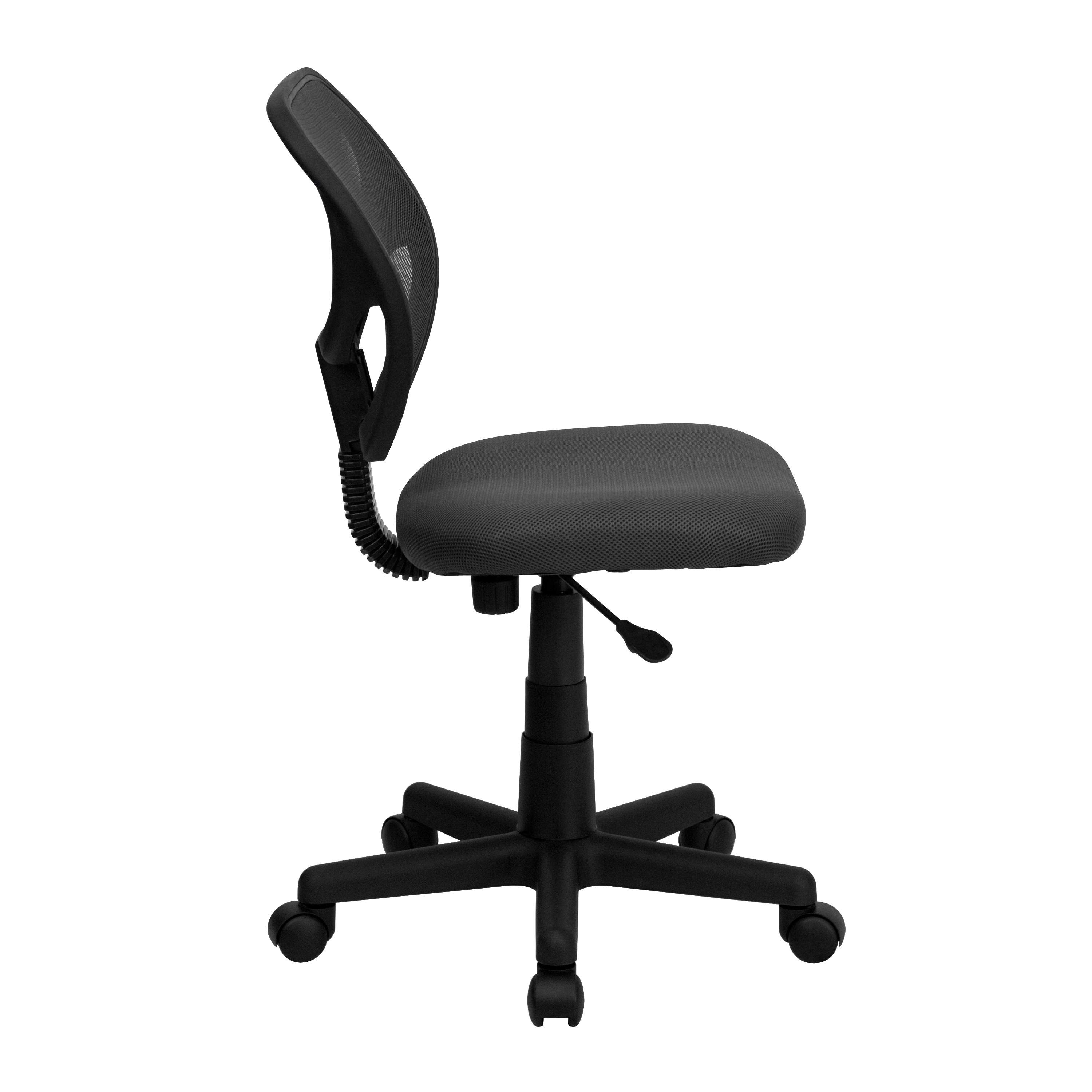 ErgoComfort 360 Swivel Mesh Task Chair with Lumbar Support, Gray and Black