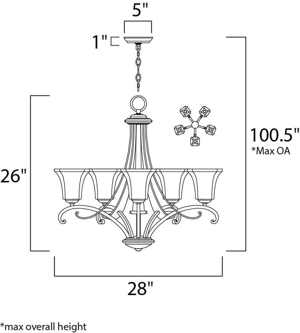 Maxim Lighting 21065FLRB b090015 - View #2