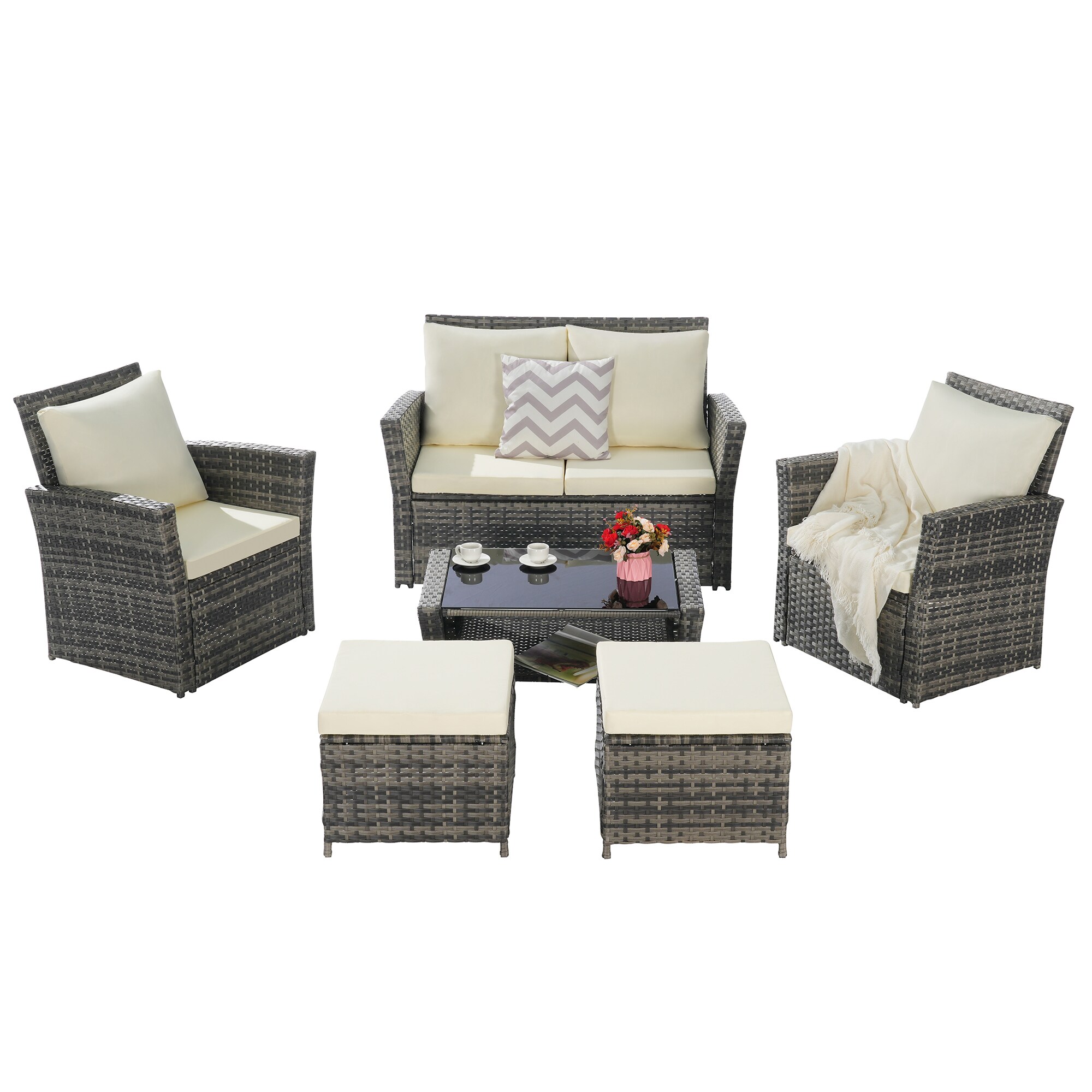 SINOFURN SYB670038BG Patio-Conversation-Sets - View #4