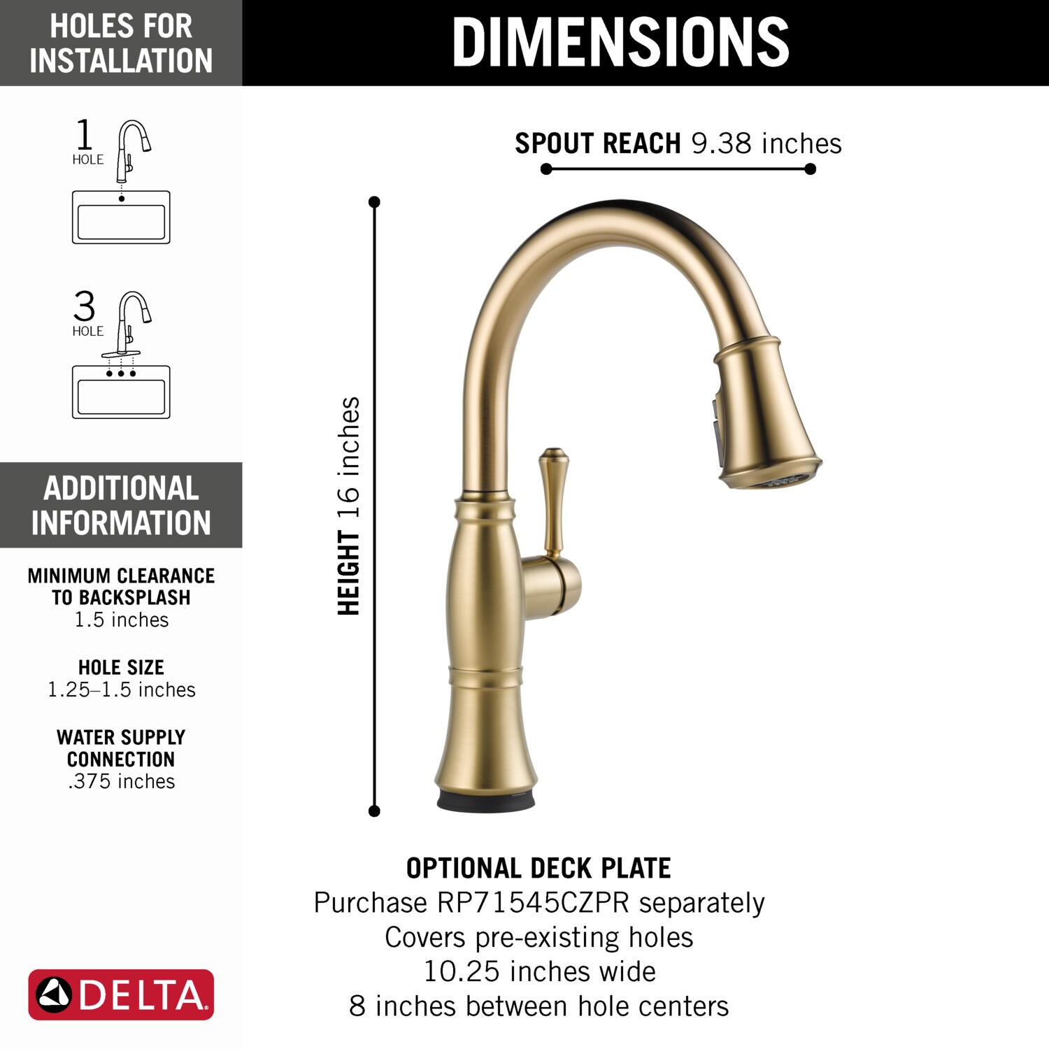 Delta 9197T-CZ-PR-DST Kitchen-Faucets - View #6