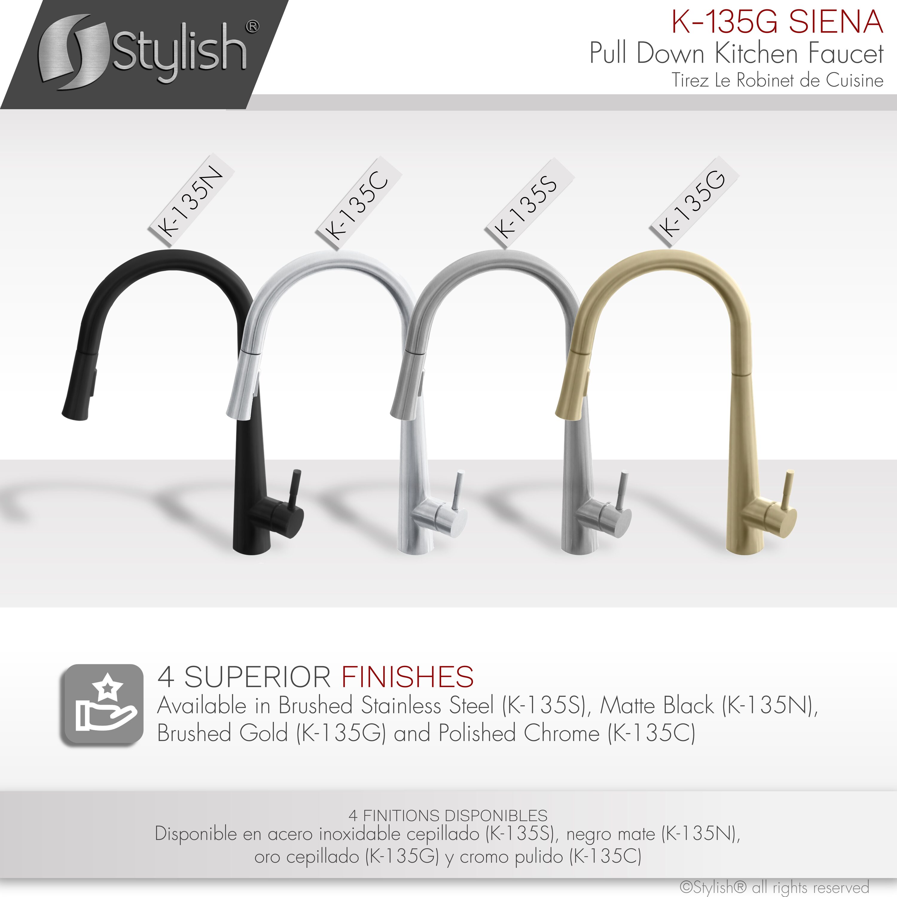 Stylish K-135G Kitchen-Faucets - View #9