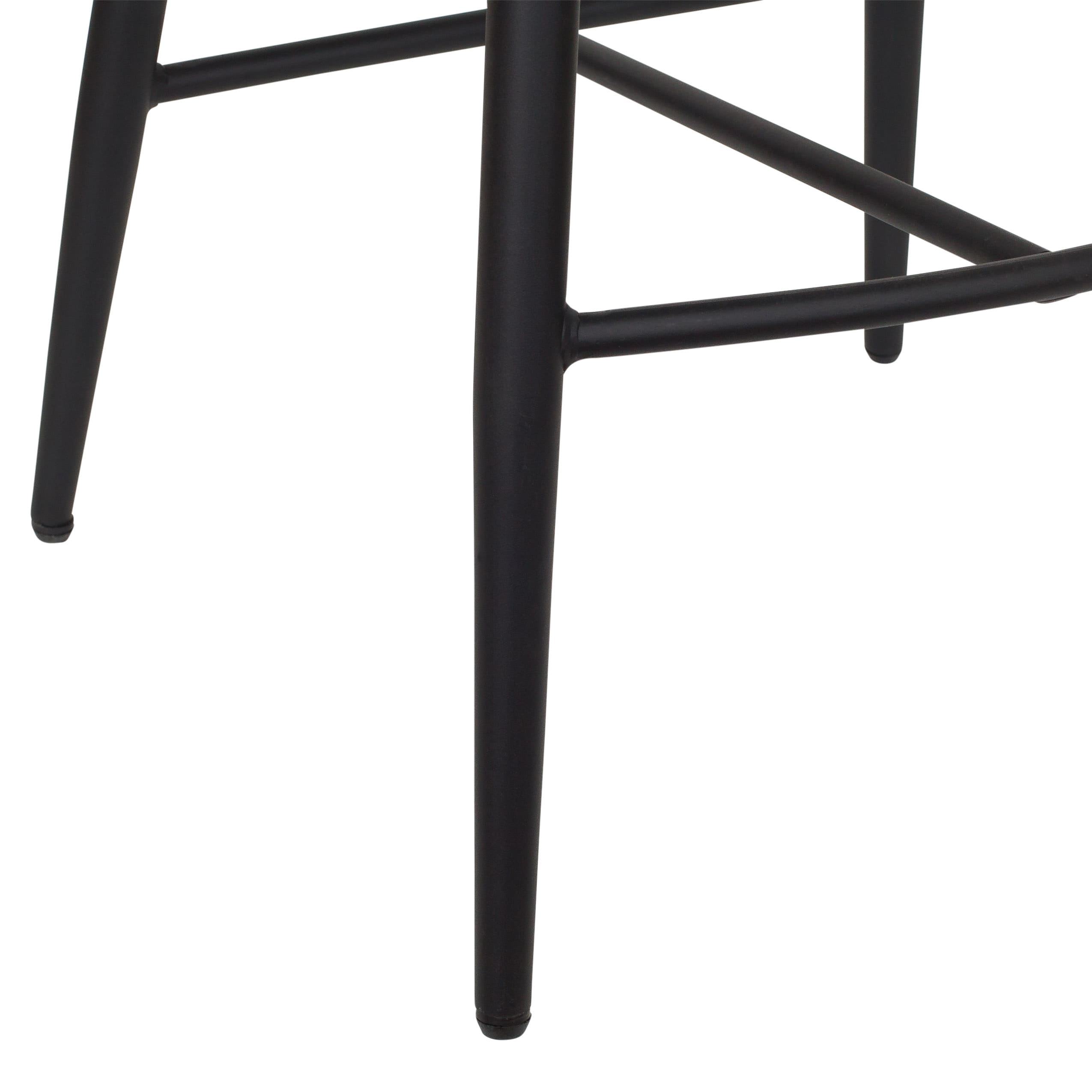 Jasper Navy Blue Velvet Counter Height Barstools, Set of 2
