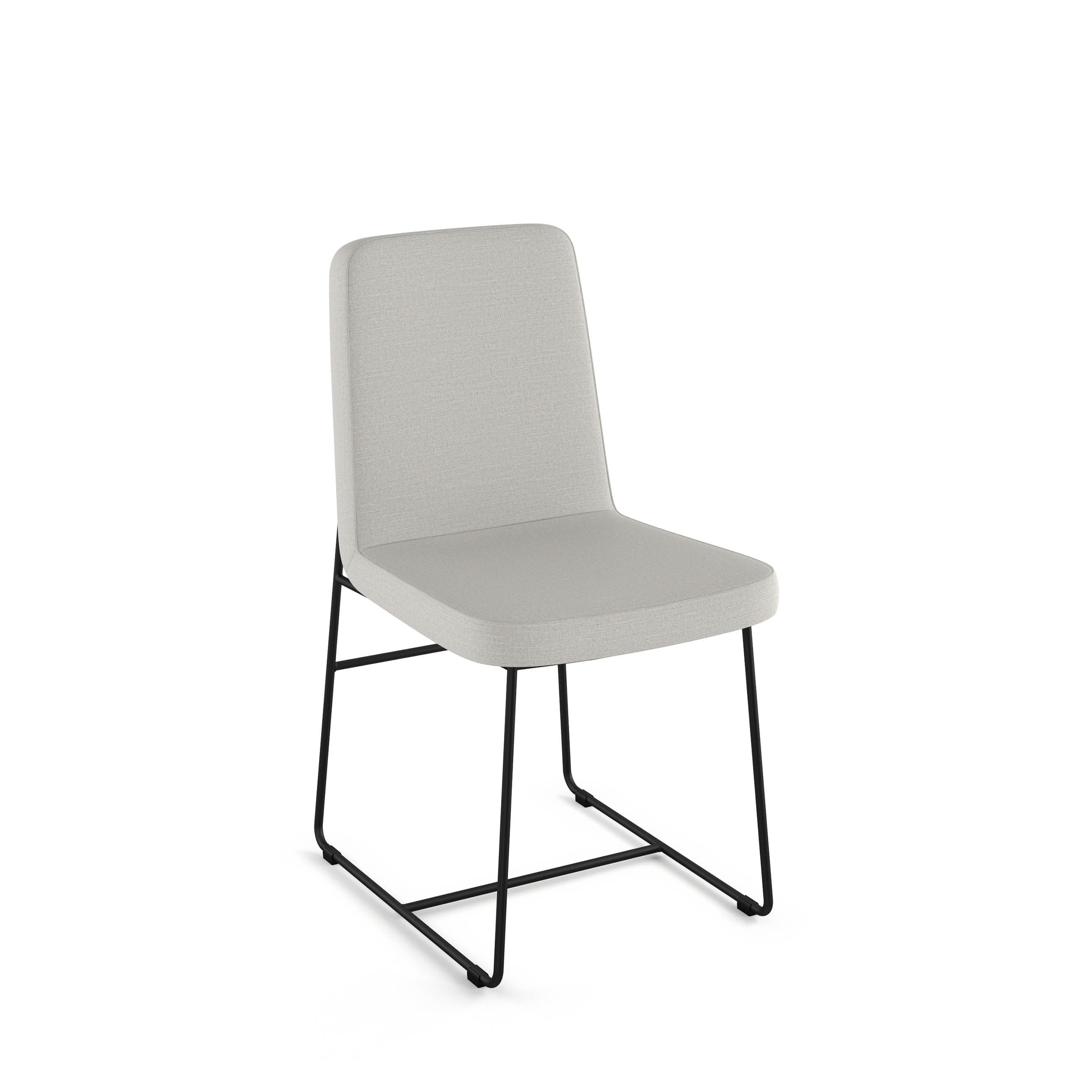 Amisco 34502-WE/1B25KXF4 Winslet Contemporary/Modern Polyester/Polyester Blend Upholstered Dining Side Chair (Metal Frame)