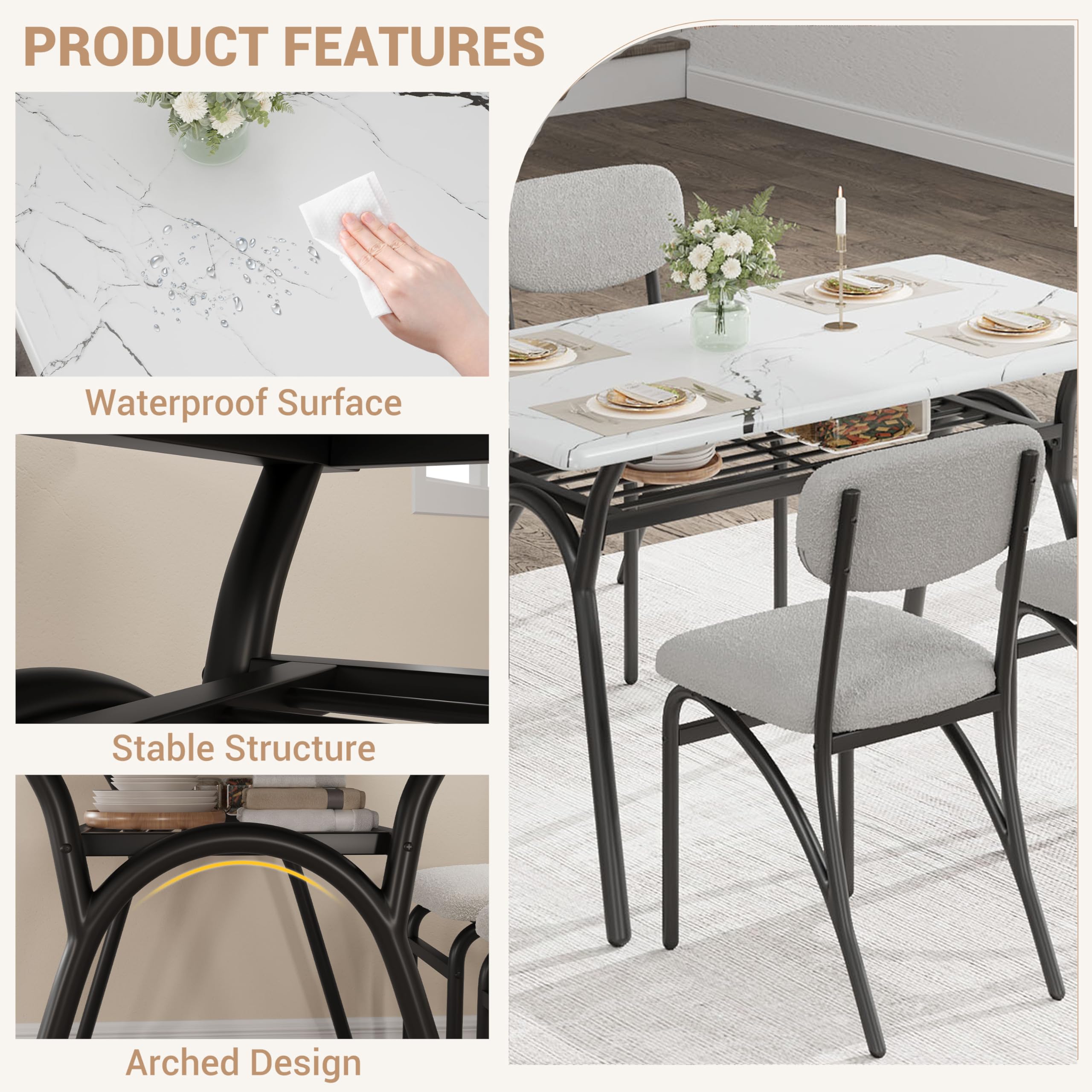 GarveeLife LY260723A11 Dining-Sets - View #4