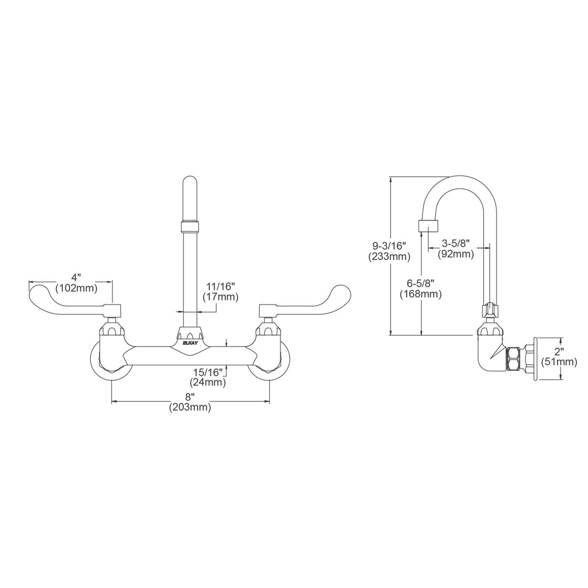 Elkay LK940GN04T4H Kitchen-Faucets - View #3