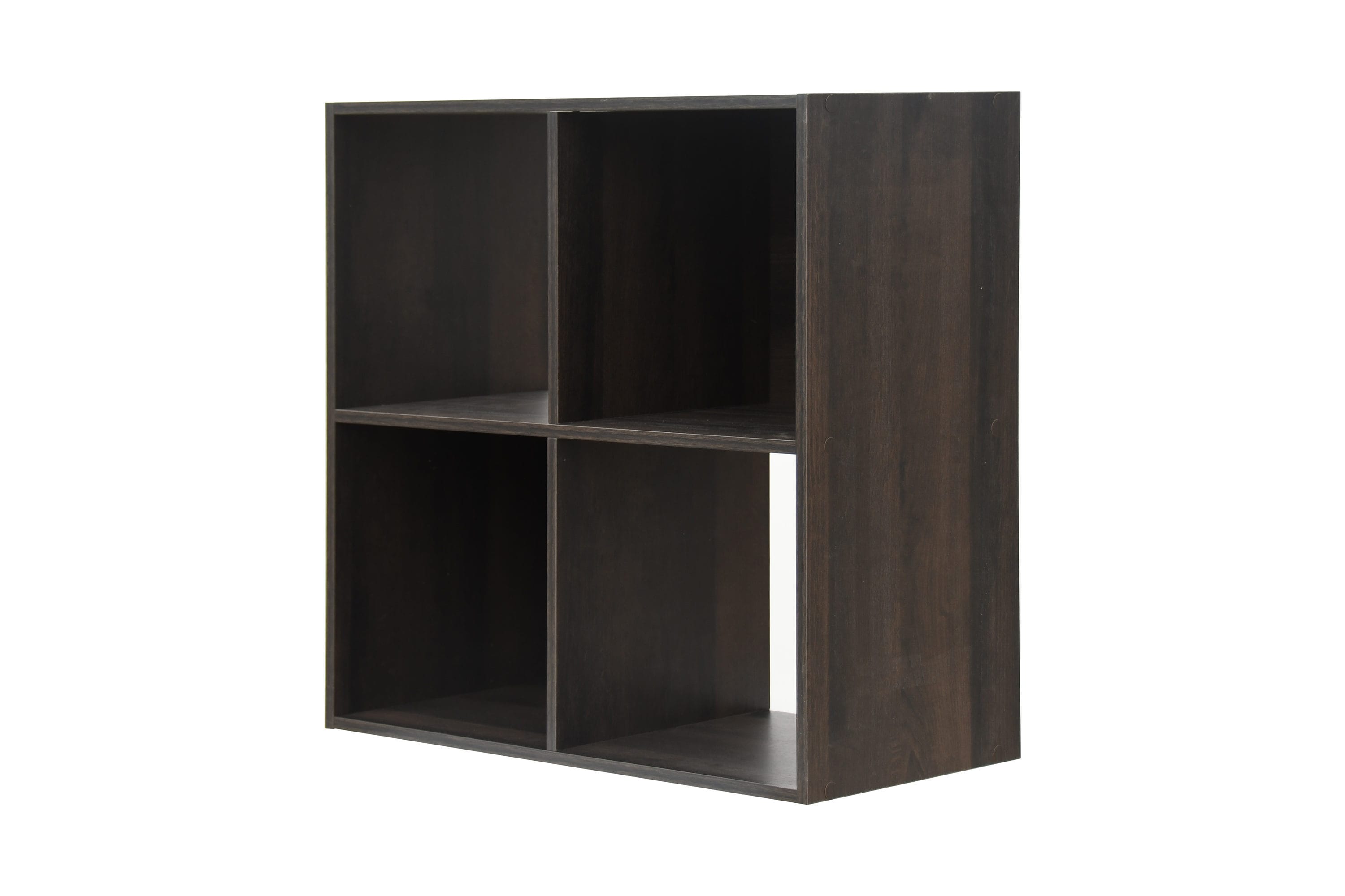 Style Selections 35.88-in H x 24.13-in W x 11.63-in D Dark Chocolate Stackable Wood Laminate 6 Cube Organizer in Brown | CL22-11ST6-ES