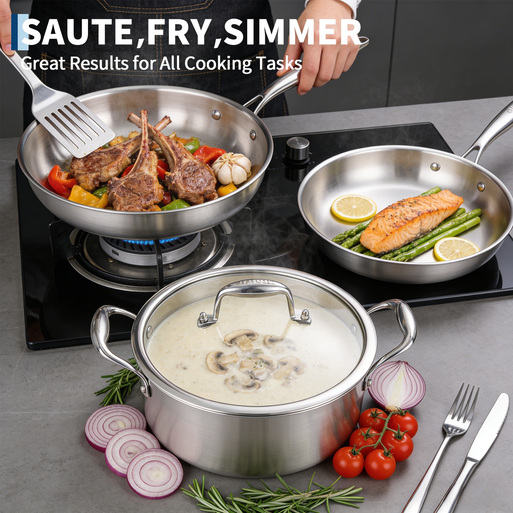 Garvee 09GXFCHBNL-HXYY-813 Cooking-Pans-Skillets - View #3