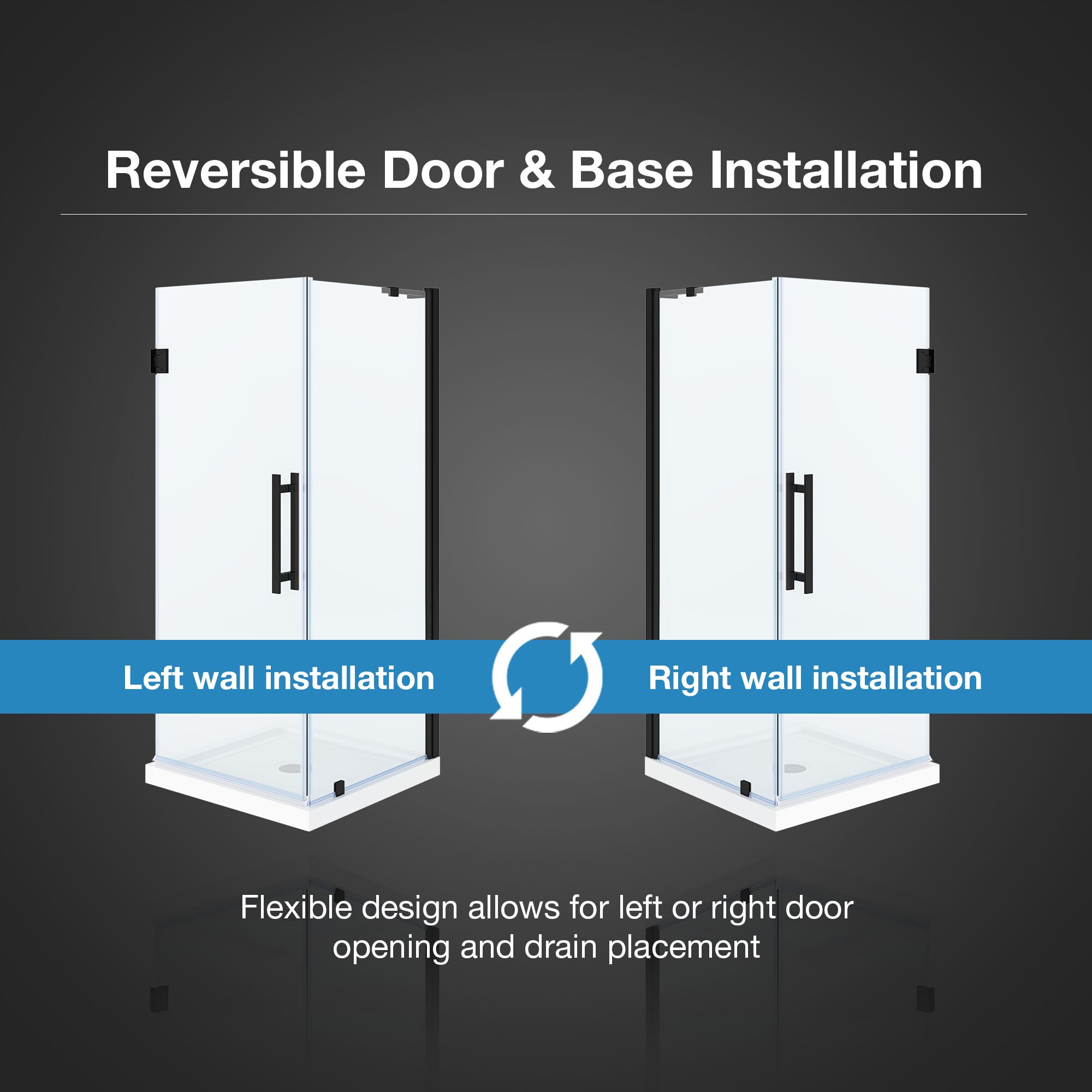 OVE Decors 15SKS-PANA32-BLK Alcove-Shower-Kit - View #13