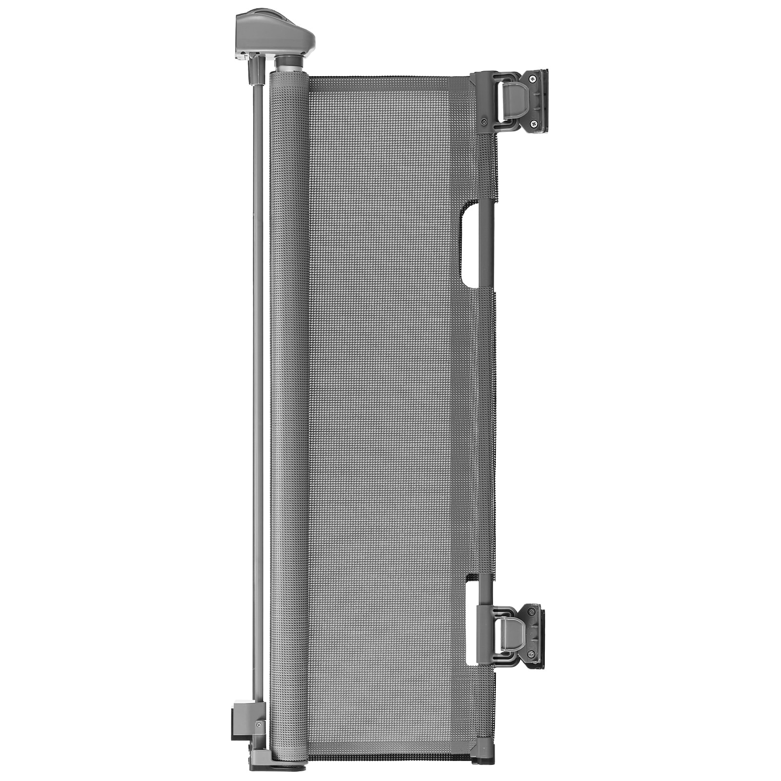 VEVOR Retractable Baby Gate  Extends to 72.8 inch Wide  31.3 inch Tall  with Security Lock  Easy to Use  Walk Through Without Tripping  Mesh Dog Gate for Stairs  Hallways  Indoor/Outdoor  Gray