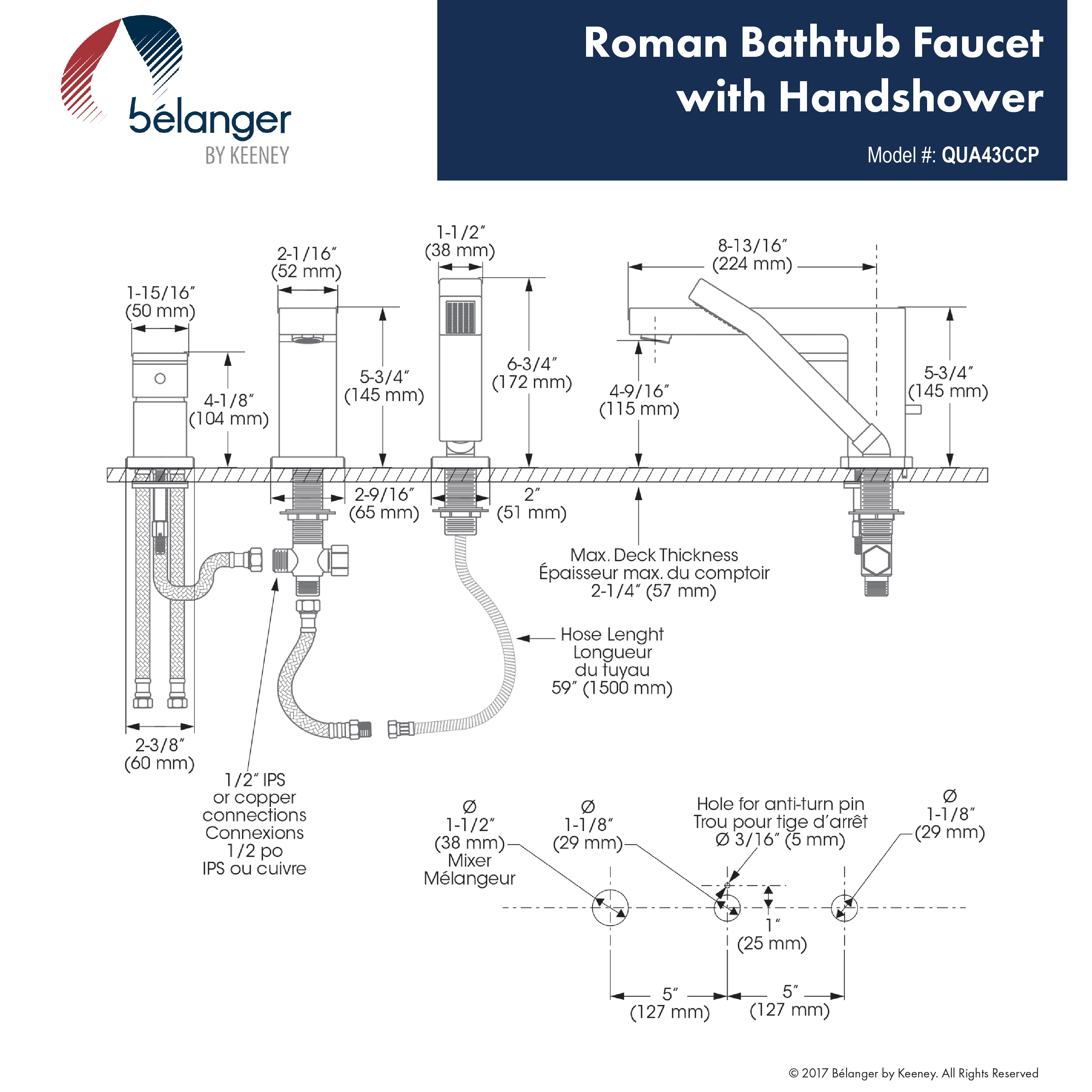 Belanger QUA43CCP Roman-Tub-Faucets - View #6