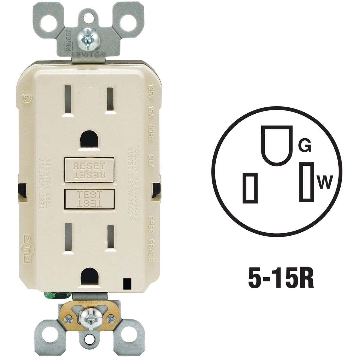 Leviton R96-GFTR1-0KT-7BAD tampers - View #3
