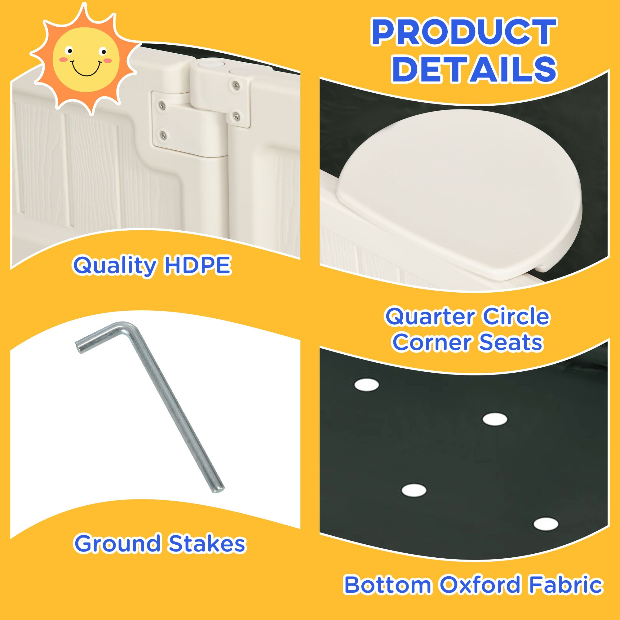 Outsunny 343-043V00CW sandboxes - View #6