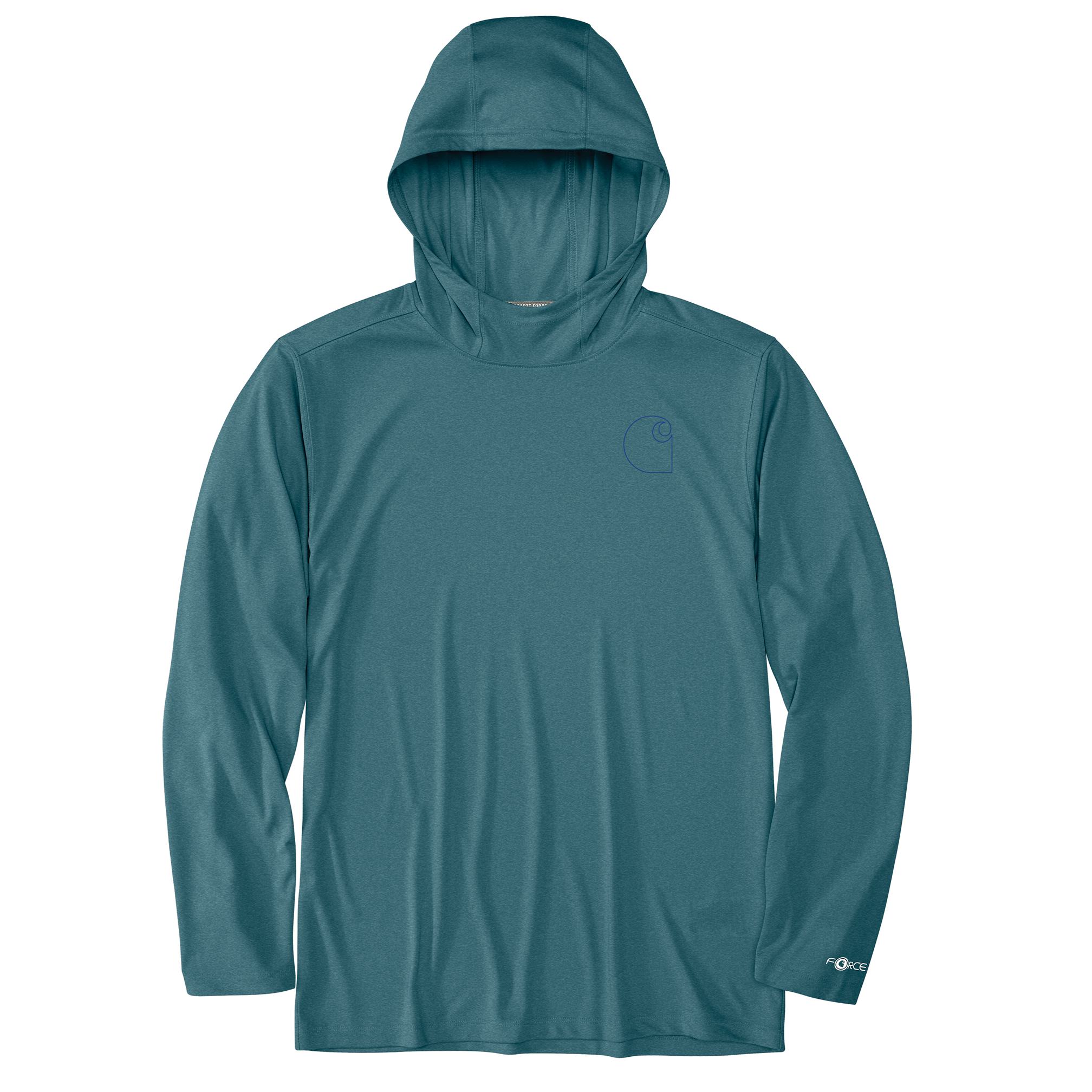 Carhartt - Force Sun Defender Men's Green Light weight Jersey Long sleeve Graphic T-shirt ( XL )