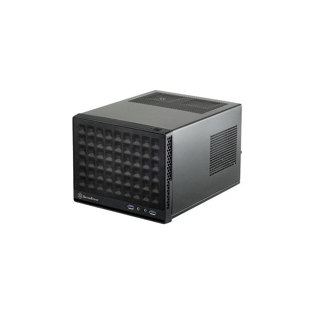 SilverStone SVSTT255 Silver Stone Technologies SG13B Computer Case with Mesh Front Panel- Black