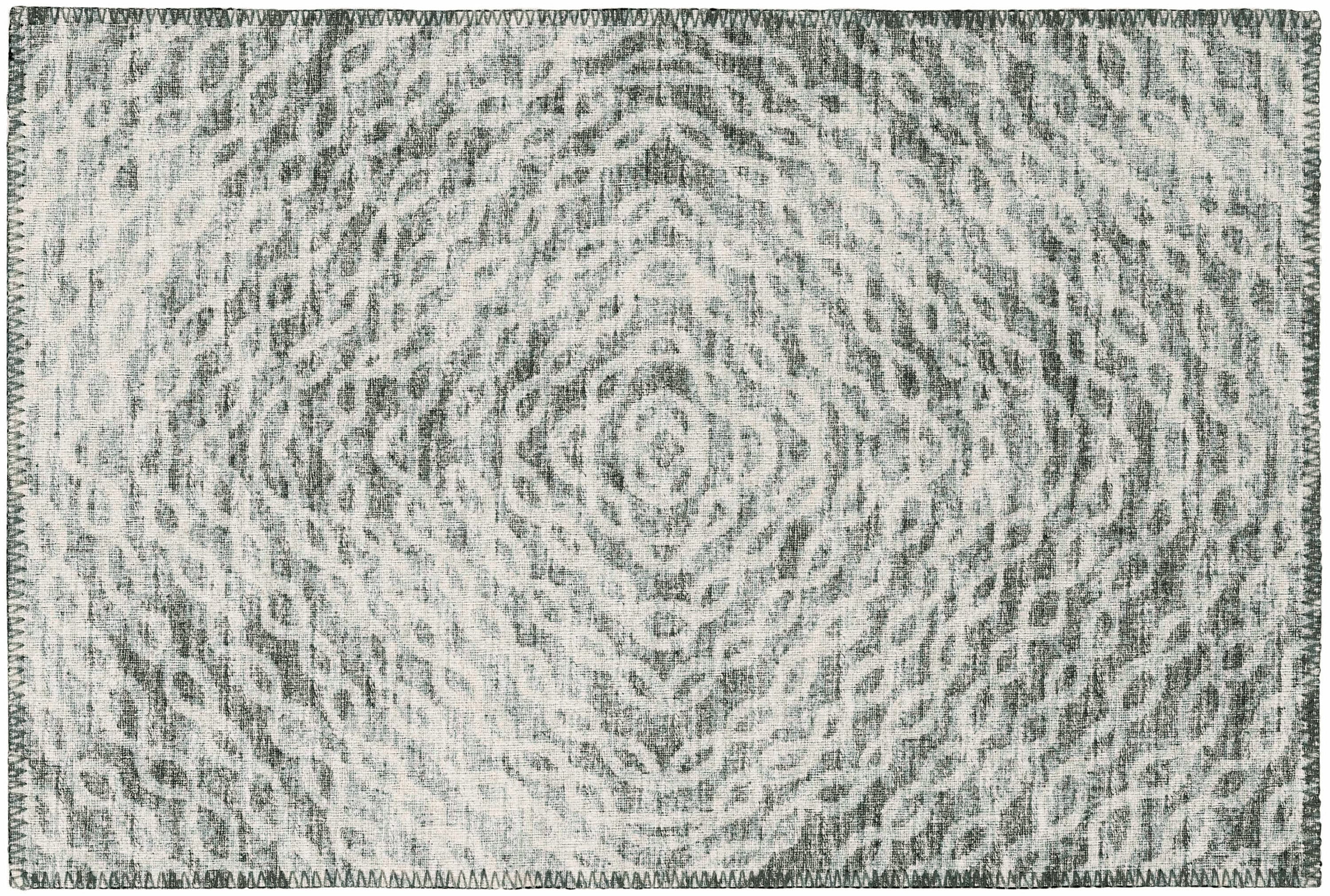 Addison Rugs ABV33AS20X30 Bravado 2 x 3 (ft) Chenille Ash Rectangular Indoor/Outdoor Geometric Southwestern Machine washable Throw rug