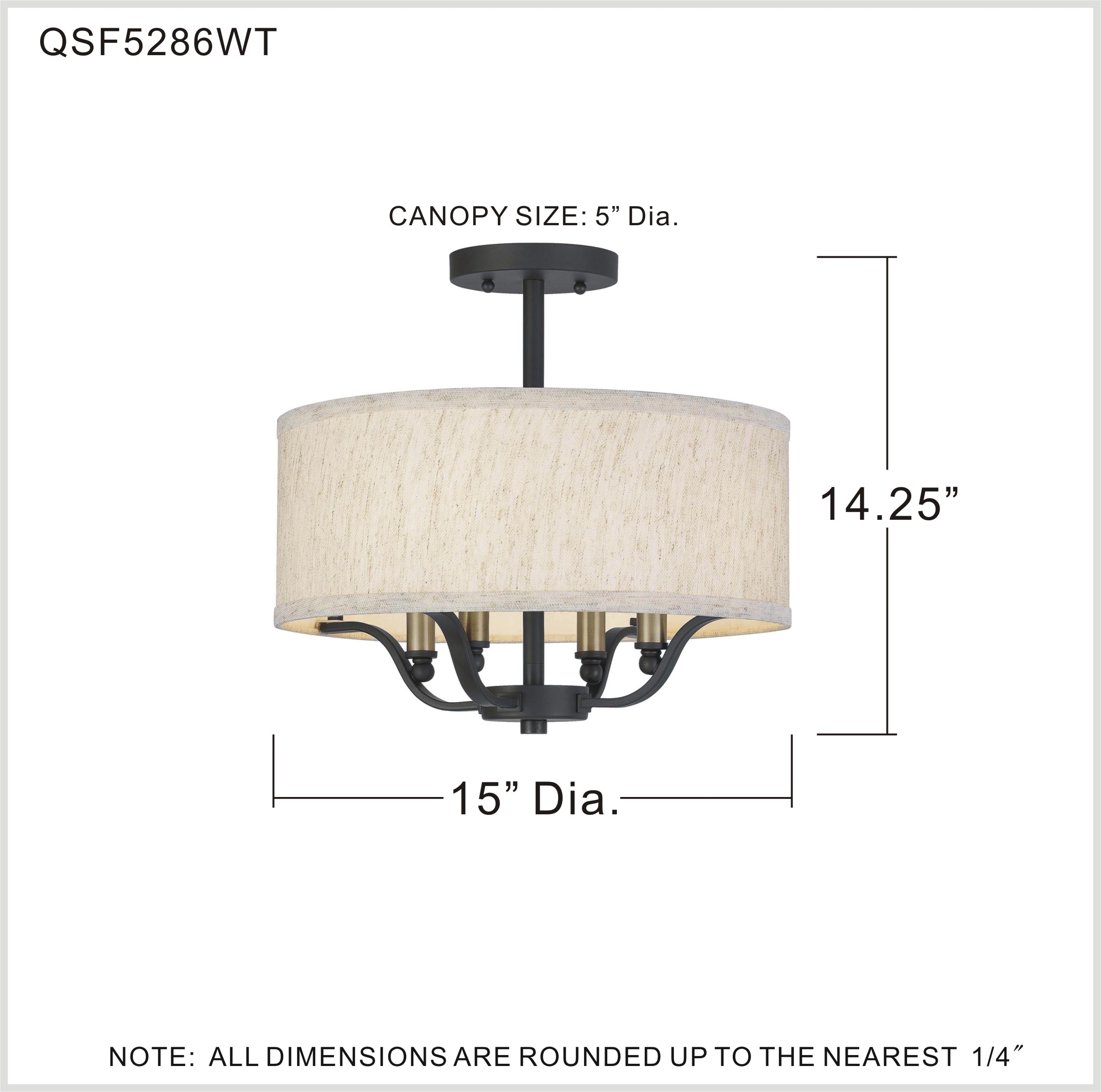 Quoizel QSF5286WT flushmounts - View #5