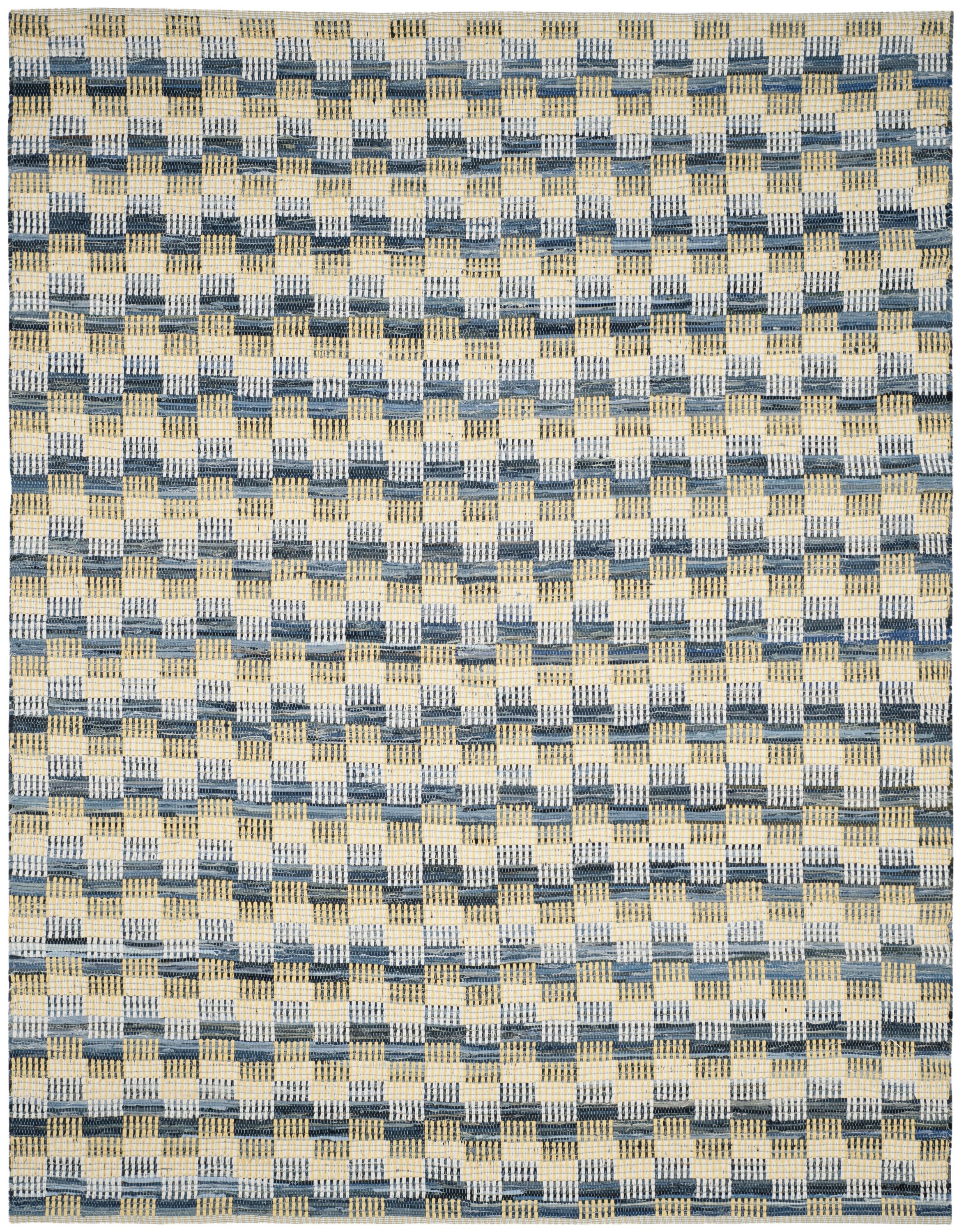Safavieh MTK121B-6 Montauk Malibu 6 x 9 (ft) Cotton Gold/Multi Rectangular Indoor Stripe Coastal Area rug