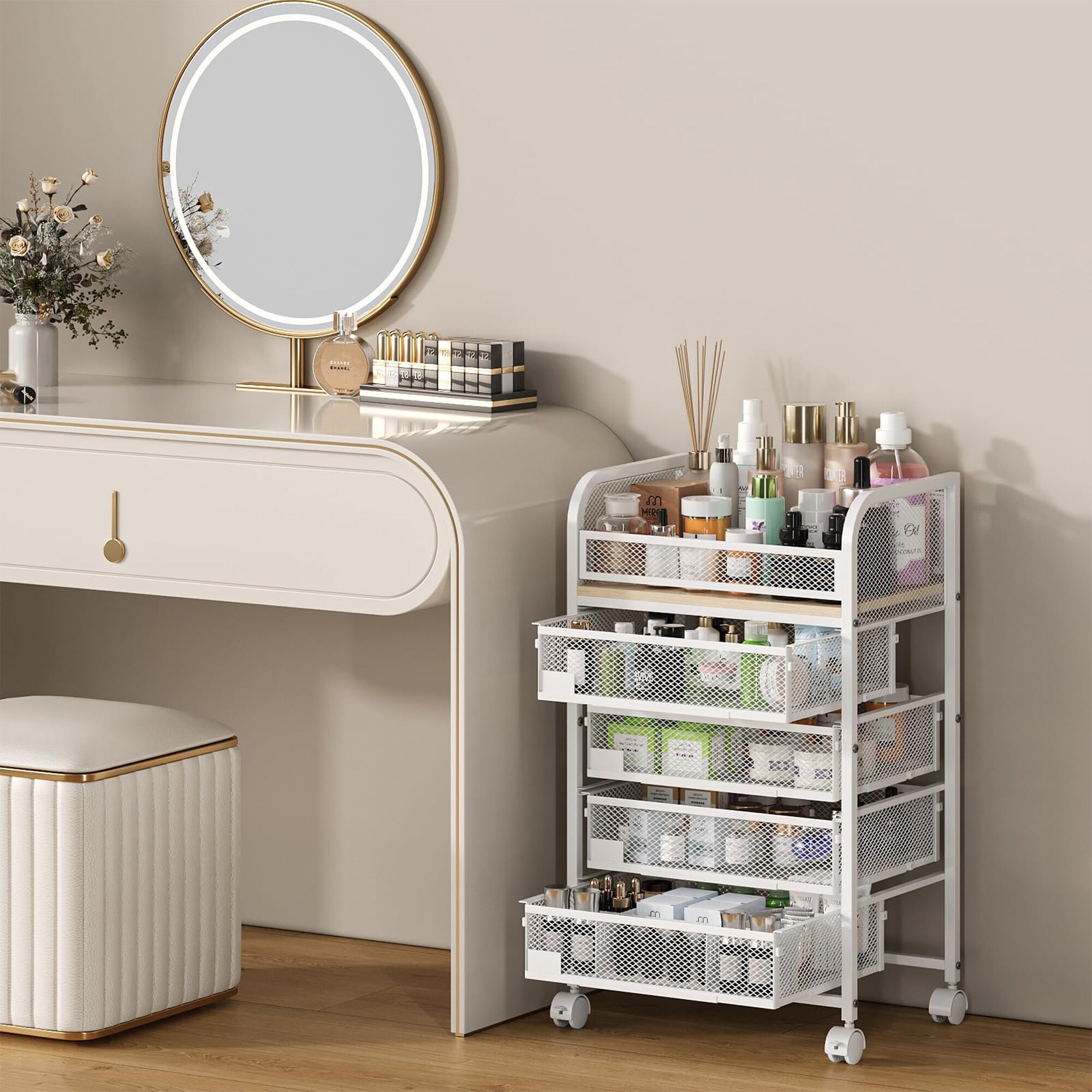 FurniFusion L-HZC-4 Vanity-Stools - View #2