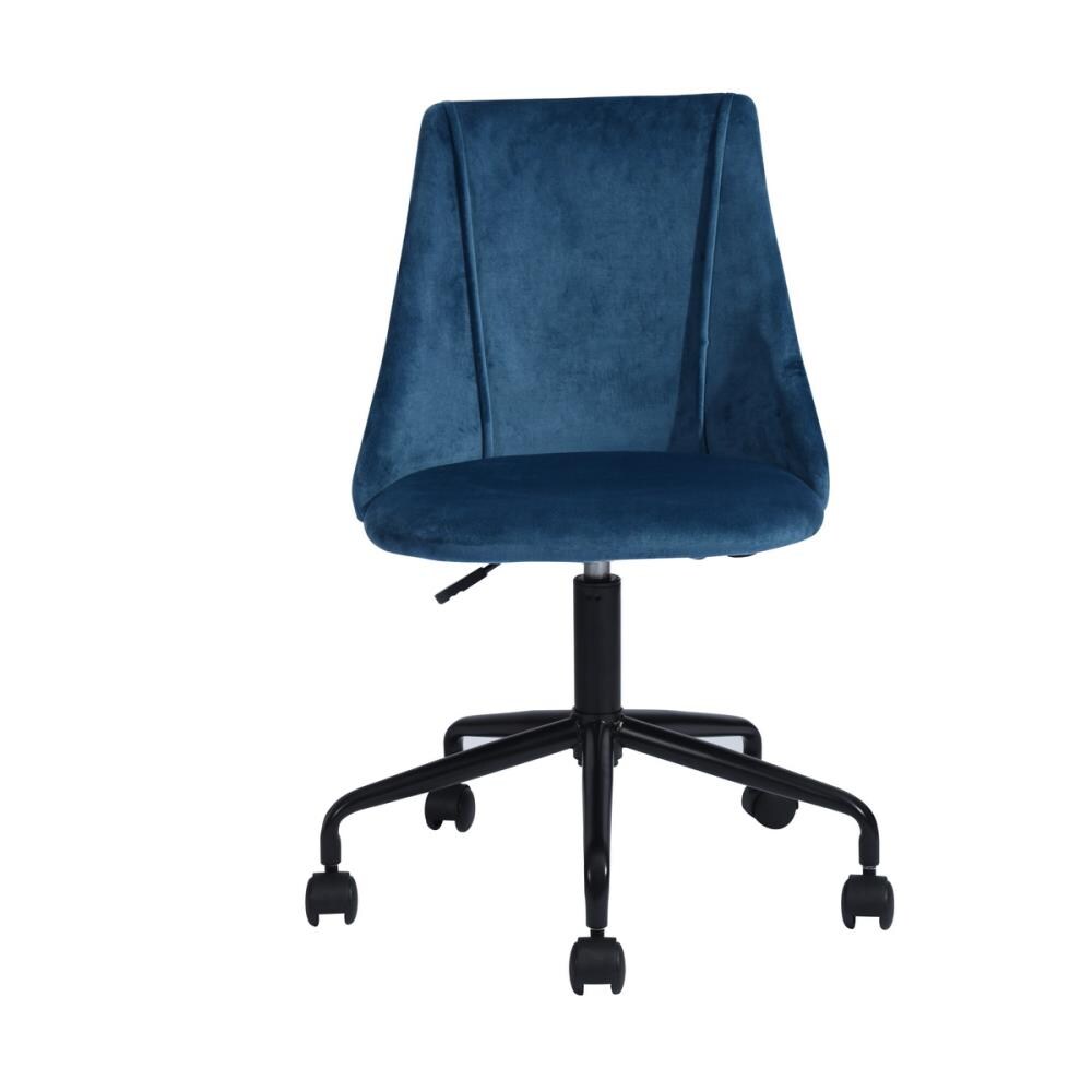 CASAINC CIAN BLUE Blue Contemporary Ergonomic Adjustable Height Swivel Metal Desk Chair