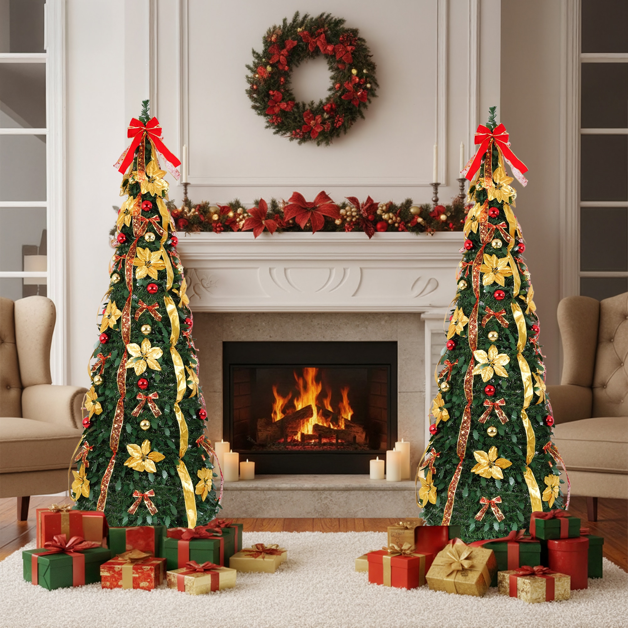Serwall SWA122-003-7FT Artificial-Christmas-Trees - View #2