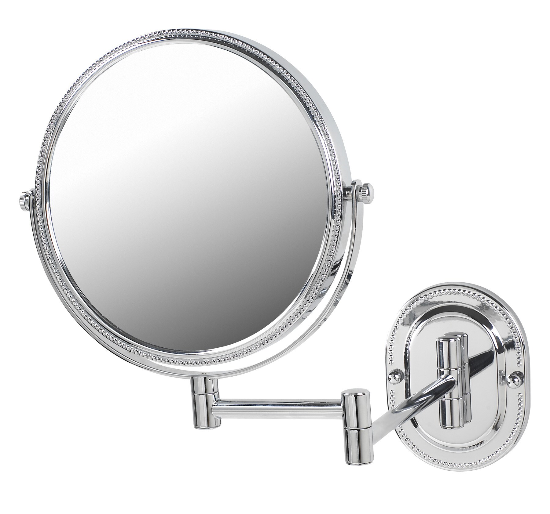 Jerdon Chrome WallMounted Vanity Mirror in the Makeup Mirrors