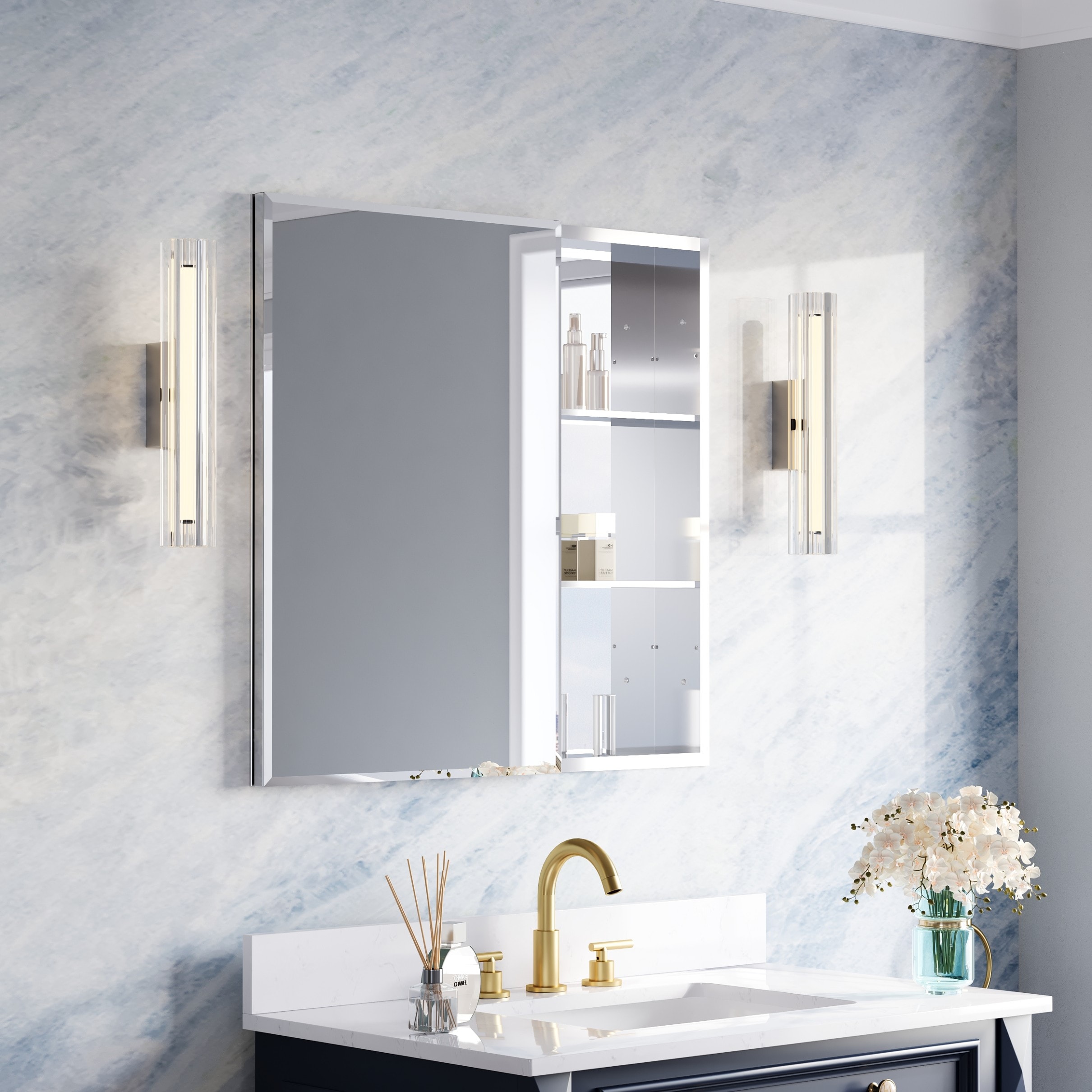 WELLFOR B20R1230MC Bathroom-Wall-Cabinets - View #6