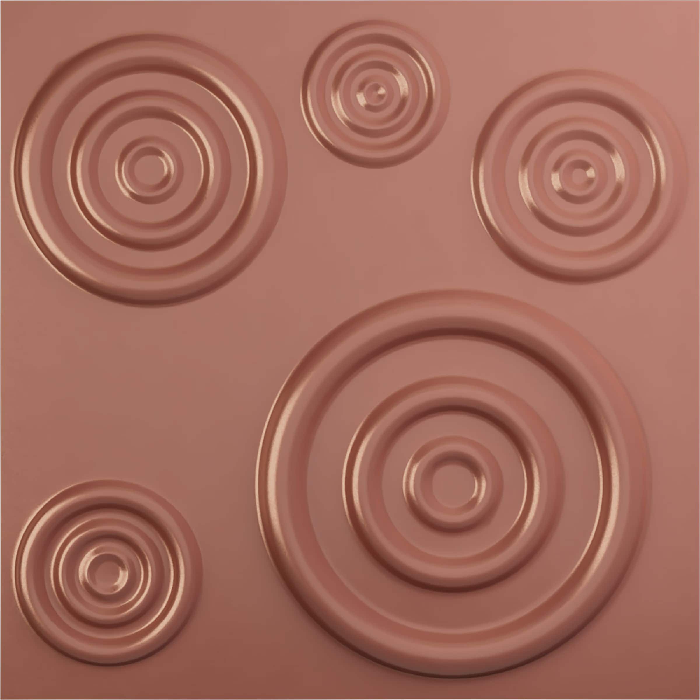 Ekena Millwork WP20X20REFCP-CASE-12 19-5/8-in x 19-5/8-in Embossed Paintable/Stainable Pink PVC Wall Panel ( 12 -Pack, Covers 32.04-sq ft )