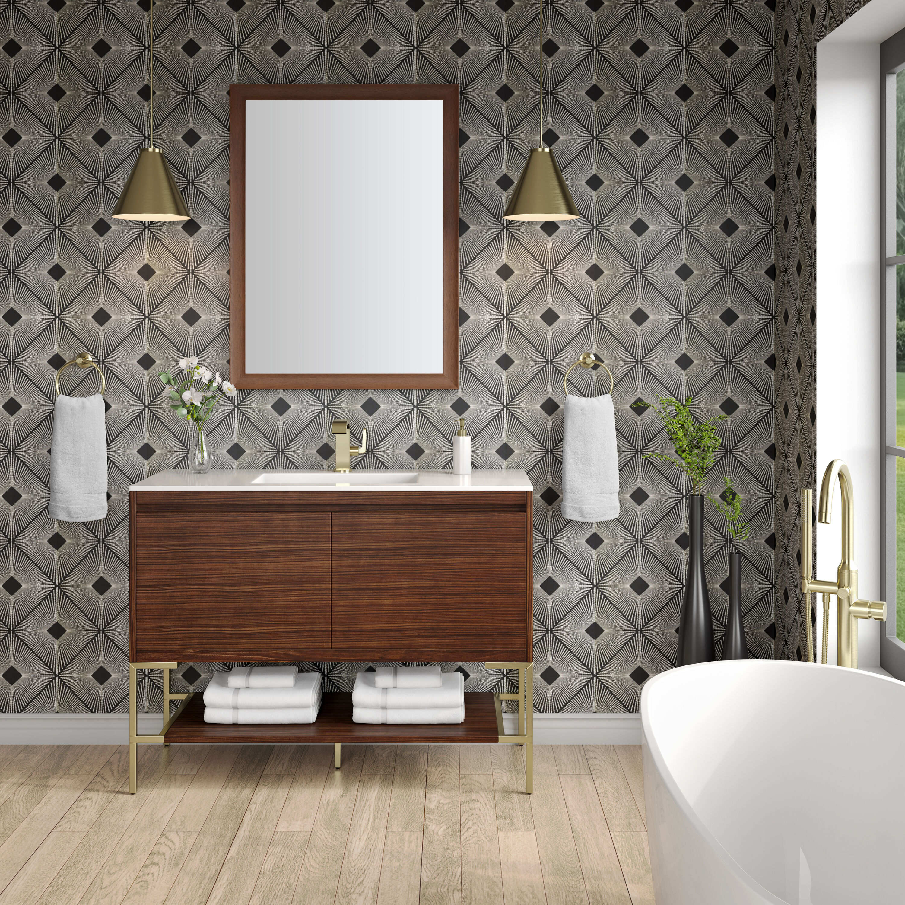 James Martin Vanities 805-V47.3-W-CB-GW Bath-Vanity-Combo - View #2