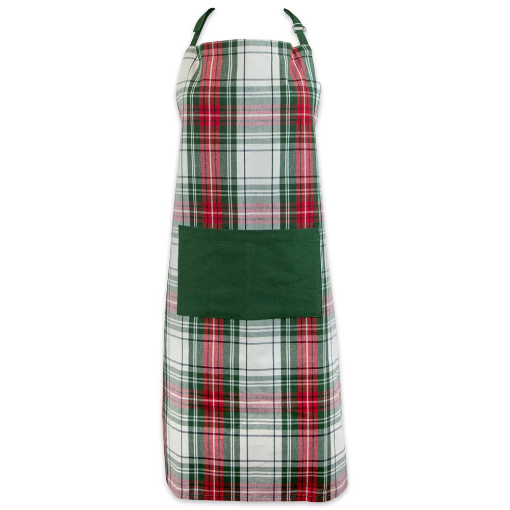 DII CAMZ35789 Christmas Plaid Full apron
