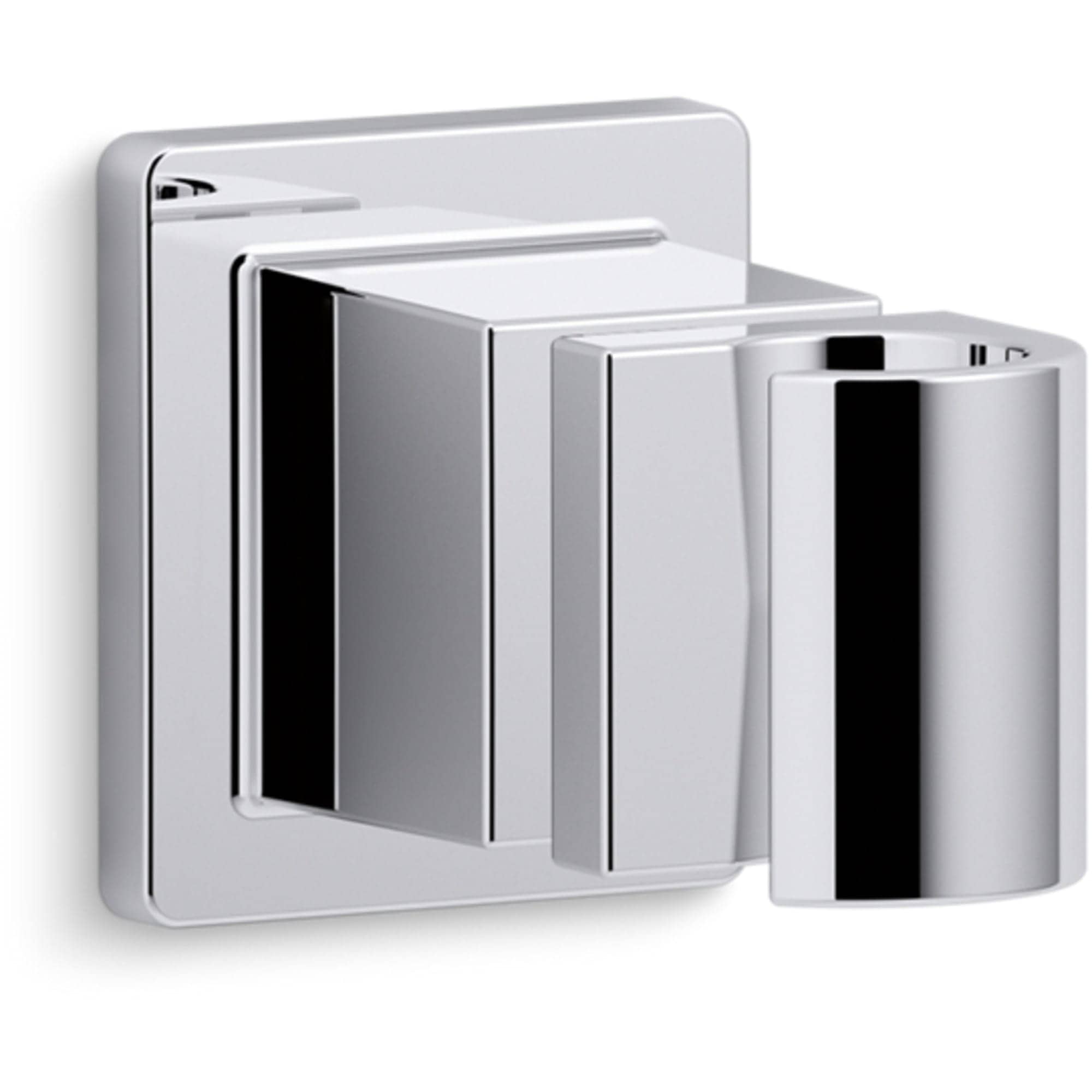 KOHLER 98348-CP Awaken Polished Chrome 3.375-in Universal Shower Wall bracket 1.0-in -ID