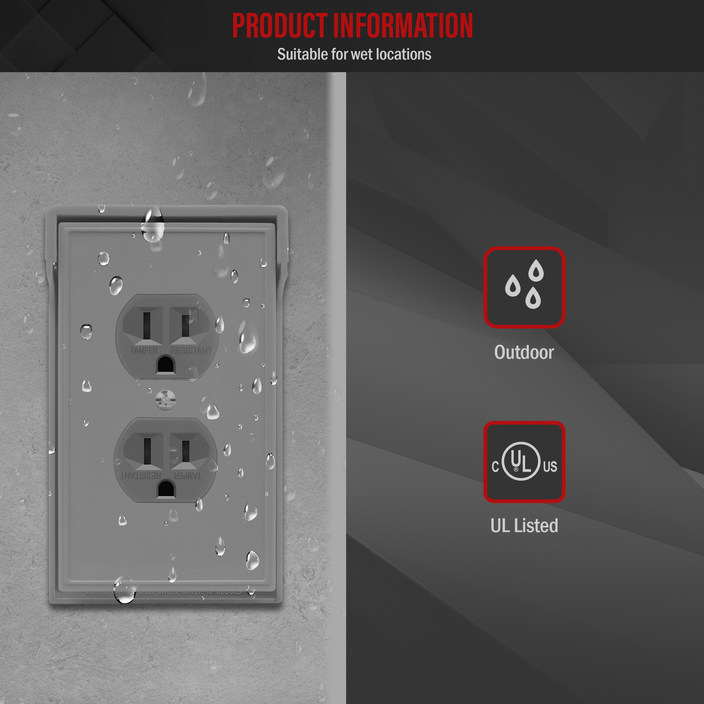 Top Greener 8821-WPV-GY-2PCS Electrical-Wall-Plates - View #3