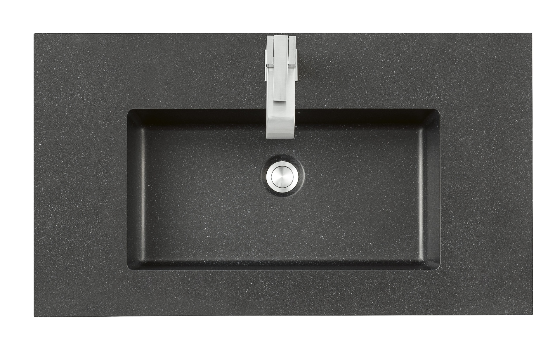 James Martin Vanities James Martin SWB-S31.5-CHB 31.5 inch Single Sink Top In Charcoal Black