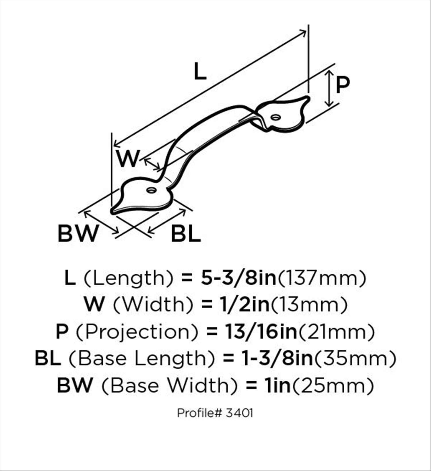 Amerock BP3401CB Cabinet-Pulls - View #7