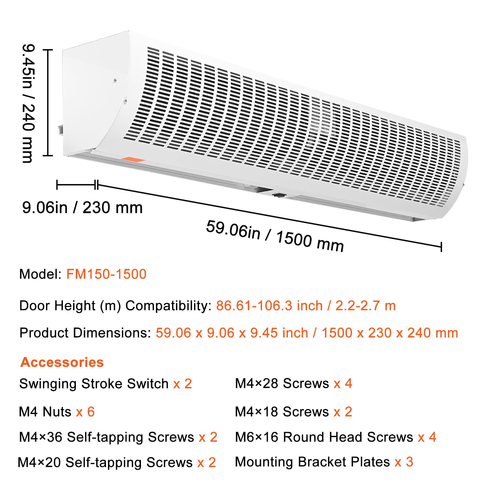 VEVOR 2SFLJ2650CFM00001V1 Wall-Air-Conditioners - View #8