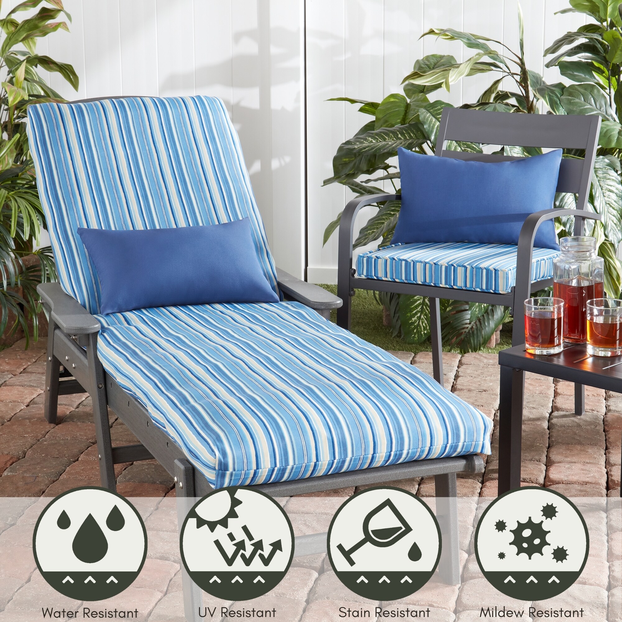 Greendale Home Fashions OC2802-SAPPHIRE Patio-Furniture-Cushions - View #6