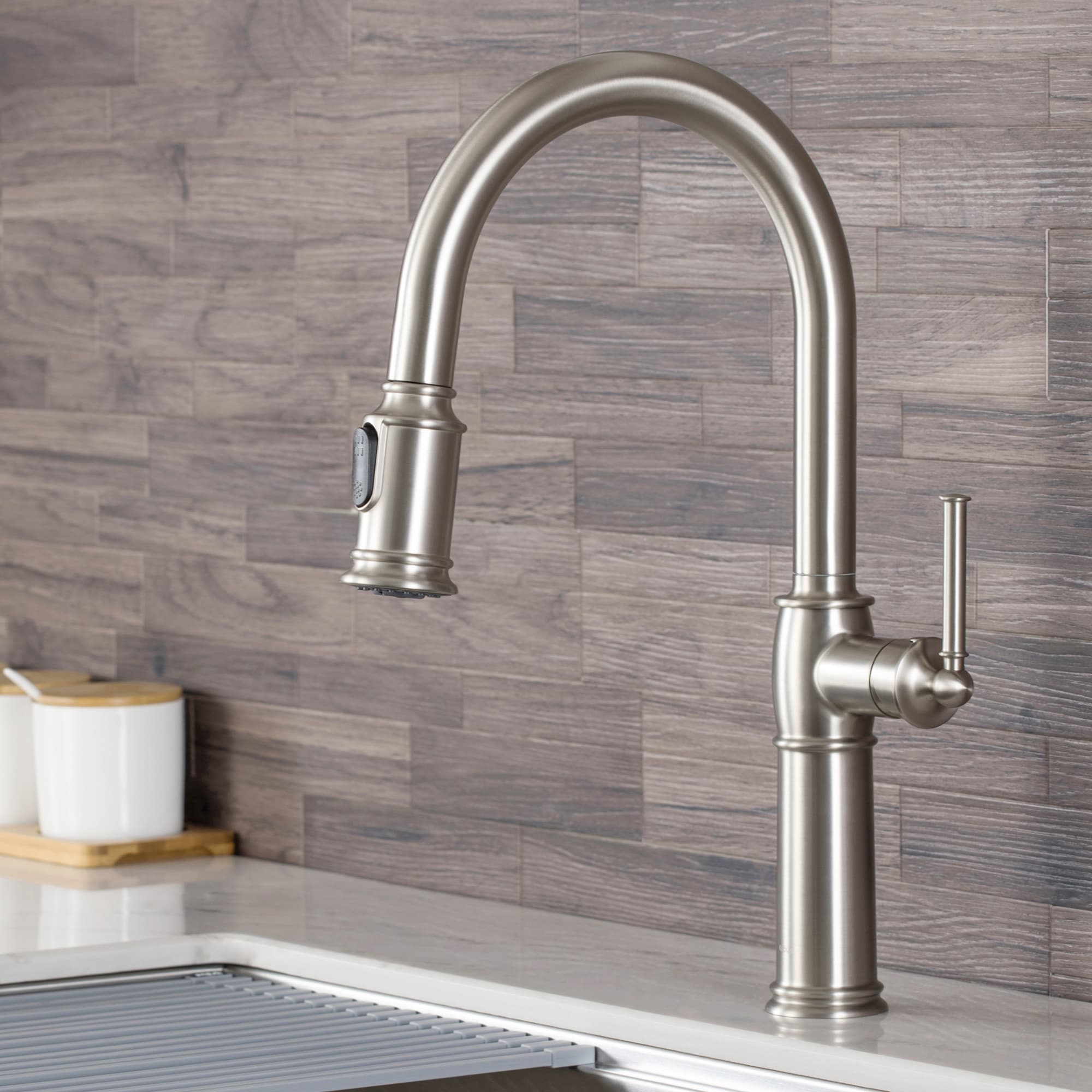 Kraus KPF-1682SFS-KSD80SFS Kitchen-Faucets - View #2