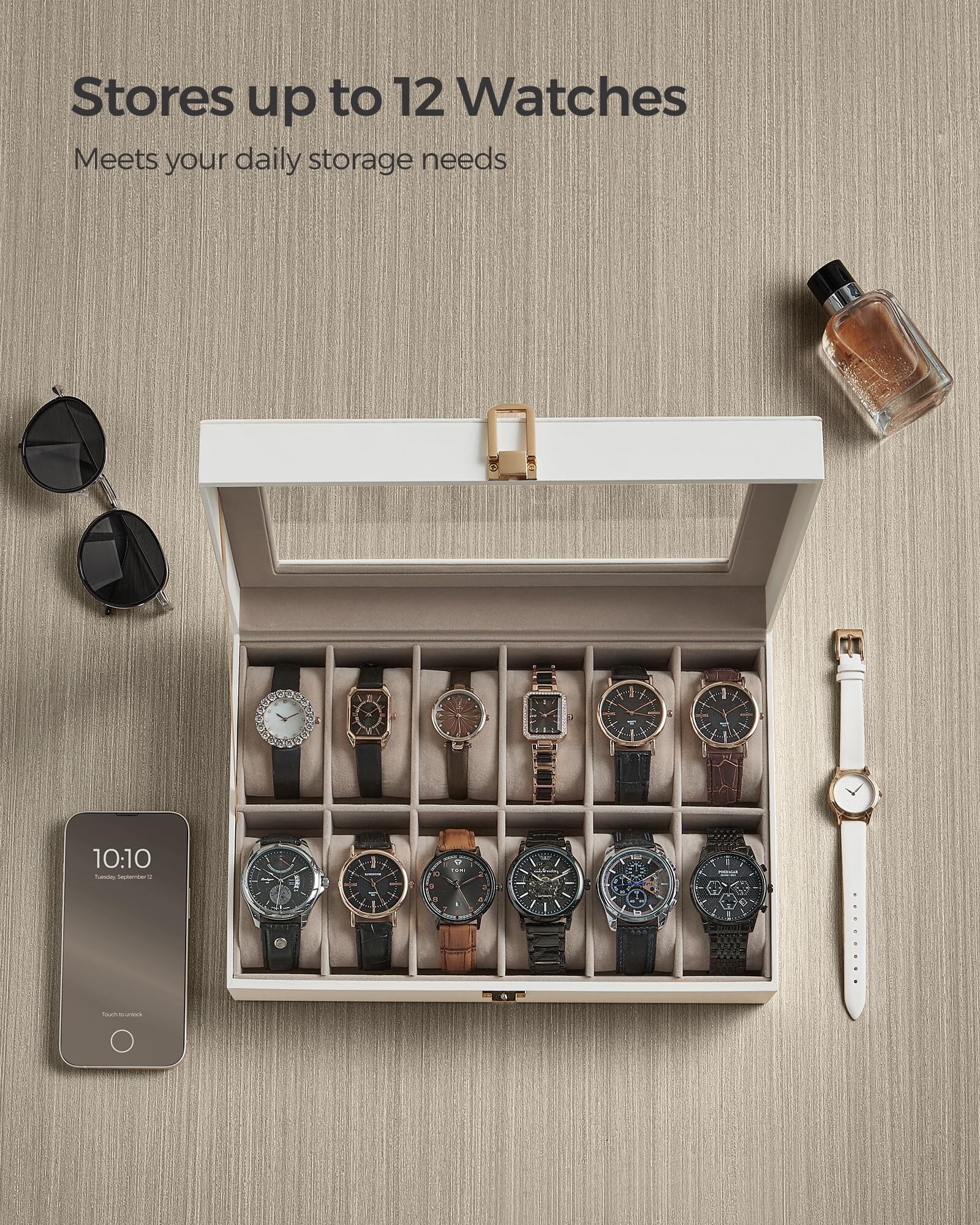 SONGMICS HOME JWB120W01 Jewelry-Organization - View #2