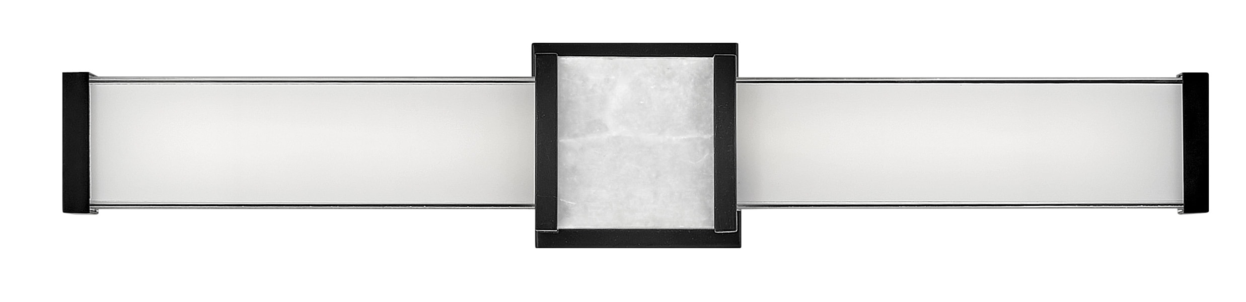 Pietra Luxe Black LED Bath Vanity Light, 24" Integrated