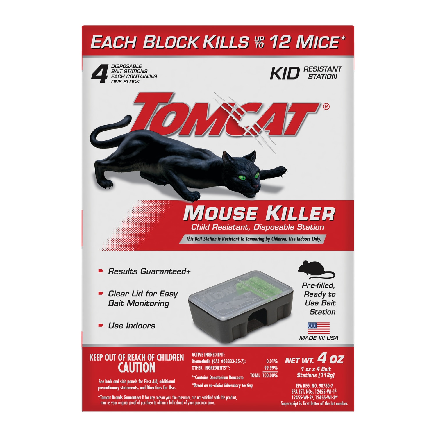TOMCAT Child Resistant, Disposable Station Mouse Killer in the Animal &  Rodent Control department at