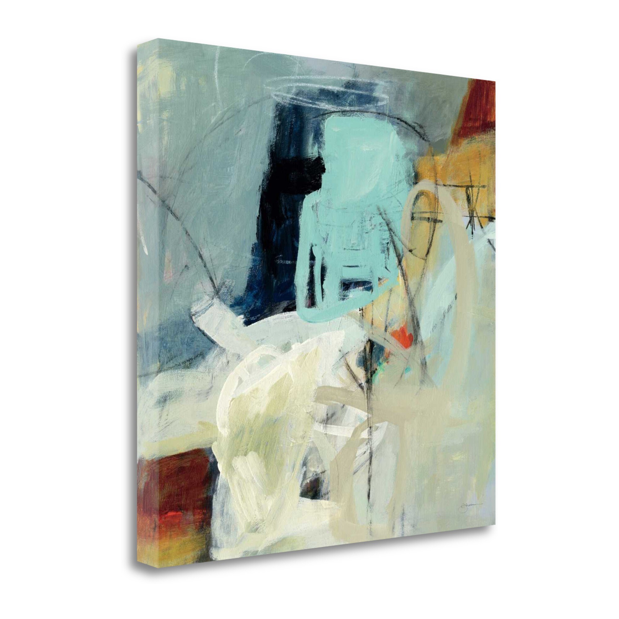 Tangletown Fine Art WA617668-1818C Apex Ii Cj Anderson 18-in H x 18-in W Abstract Print on Canvas