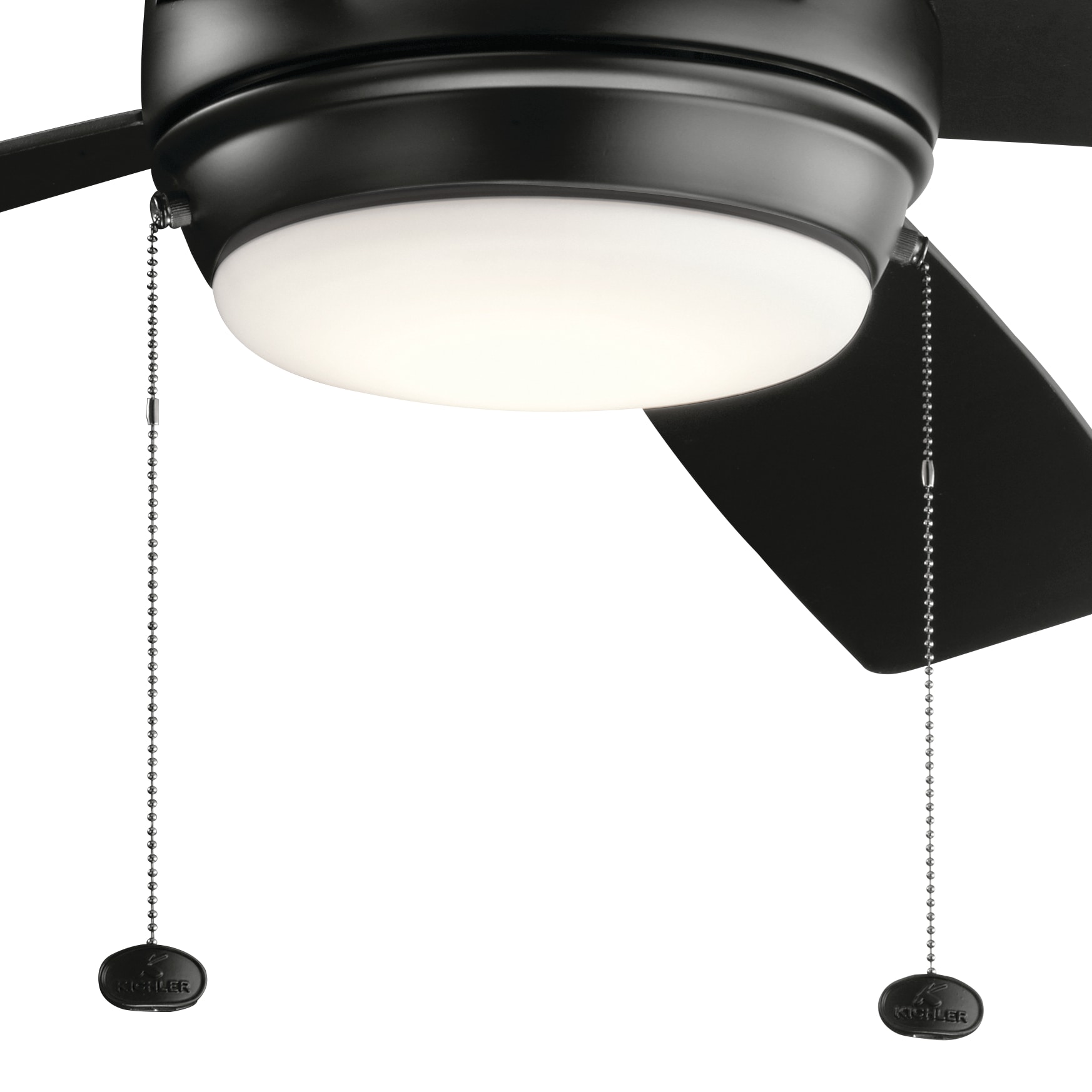 Starkk 60'' Black Steel Ceiling Fan with LED Light