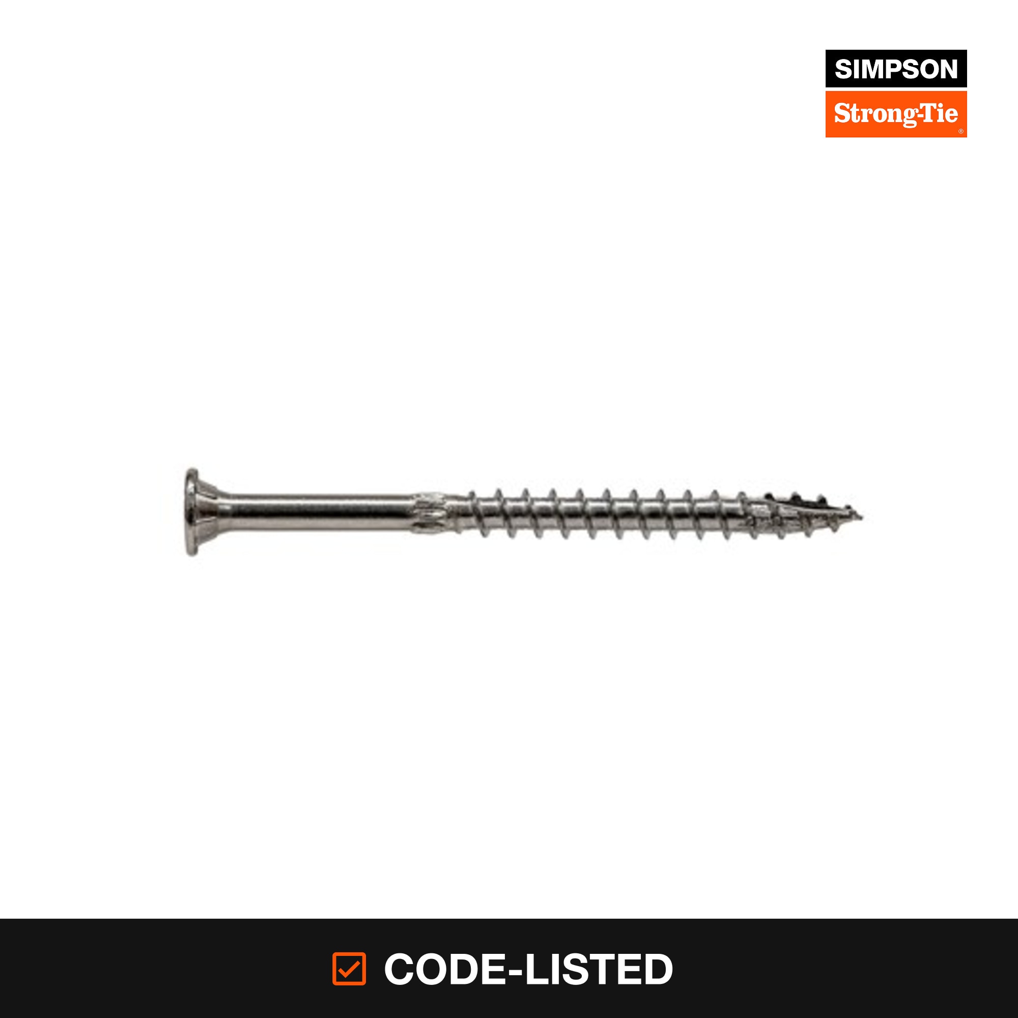Simpson Strong-Tie Strong-Drive SDWS Timber 3/8-in x 5-in Stainless steel Exterior Structural wood screws