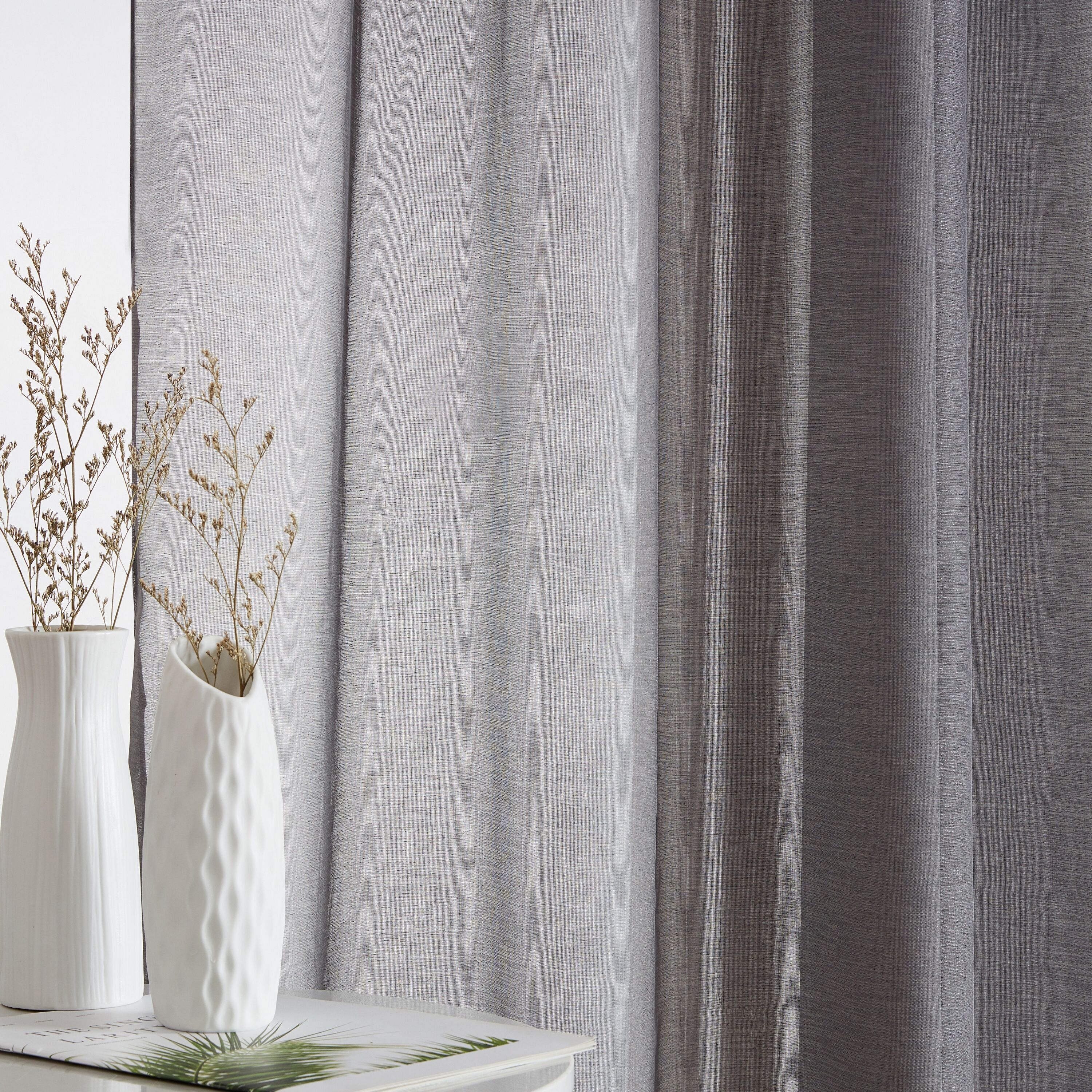 HLC.me LAURN-BTRP-96-CHARC curtains - View #5