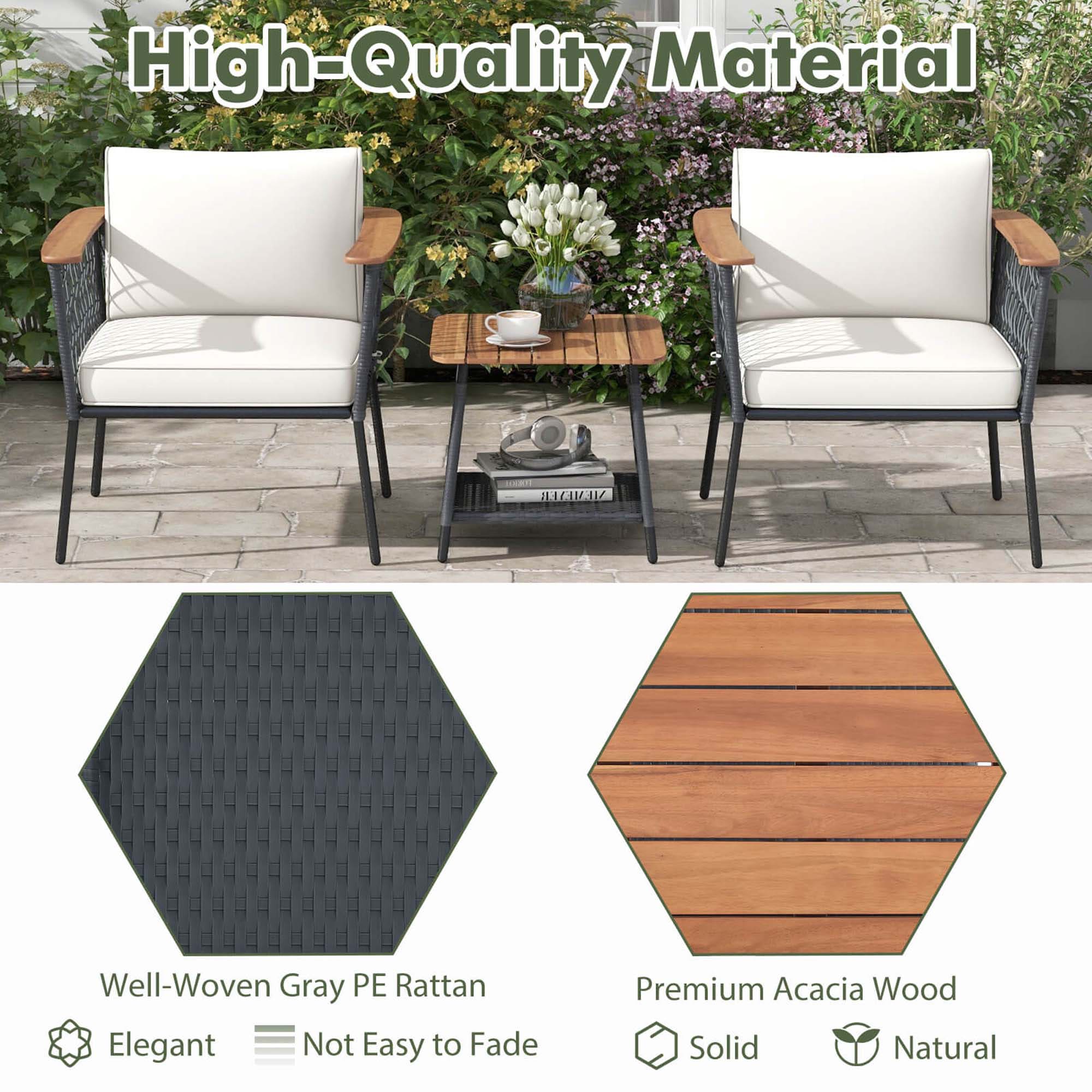 Costway HCST03447 Patio-Conversation-Sets - View #3