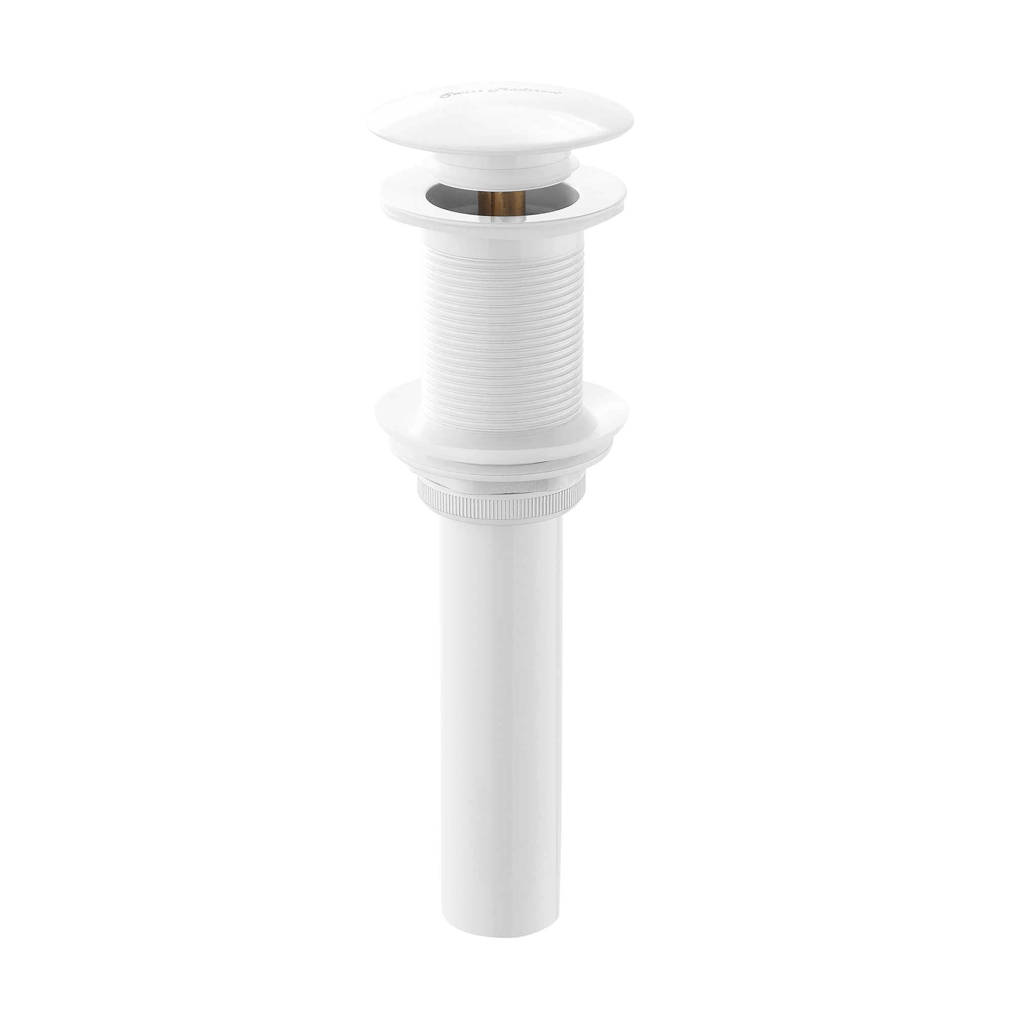 Swiss Madison SM-25-SACTM30WH Glossy White Bathroom Sink pop up drain