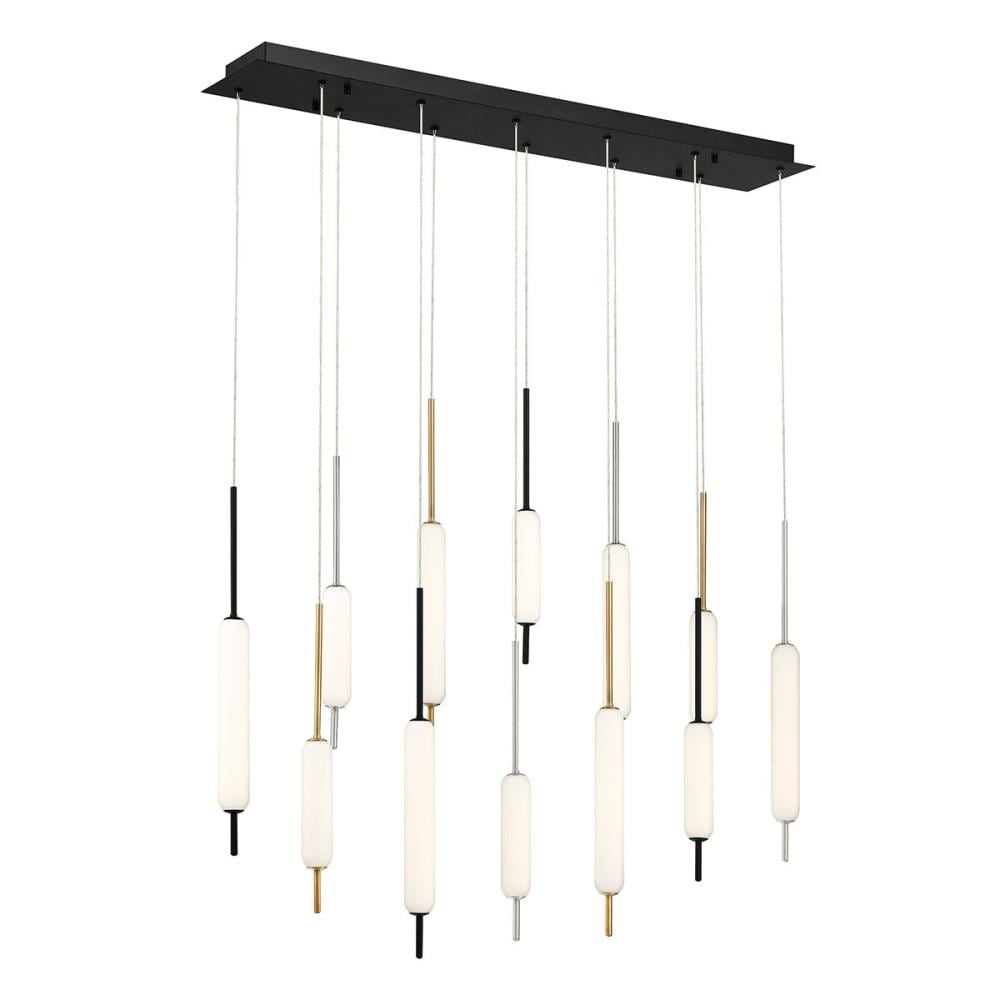Eurofase 37236-038 Cumberland 12-Light Antique Mid-century Led Chandelier