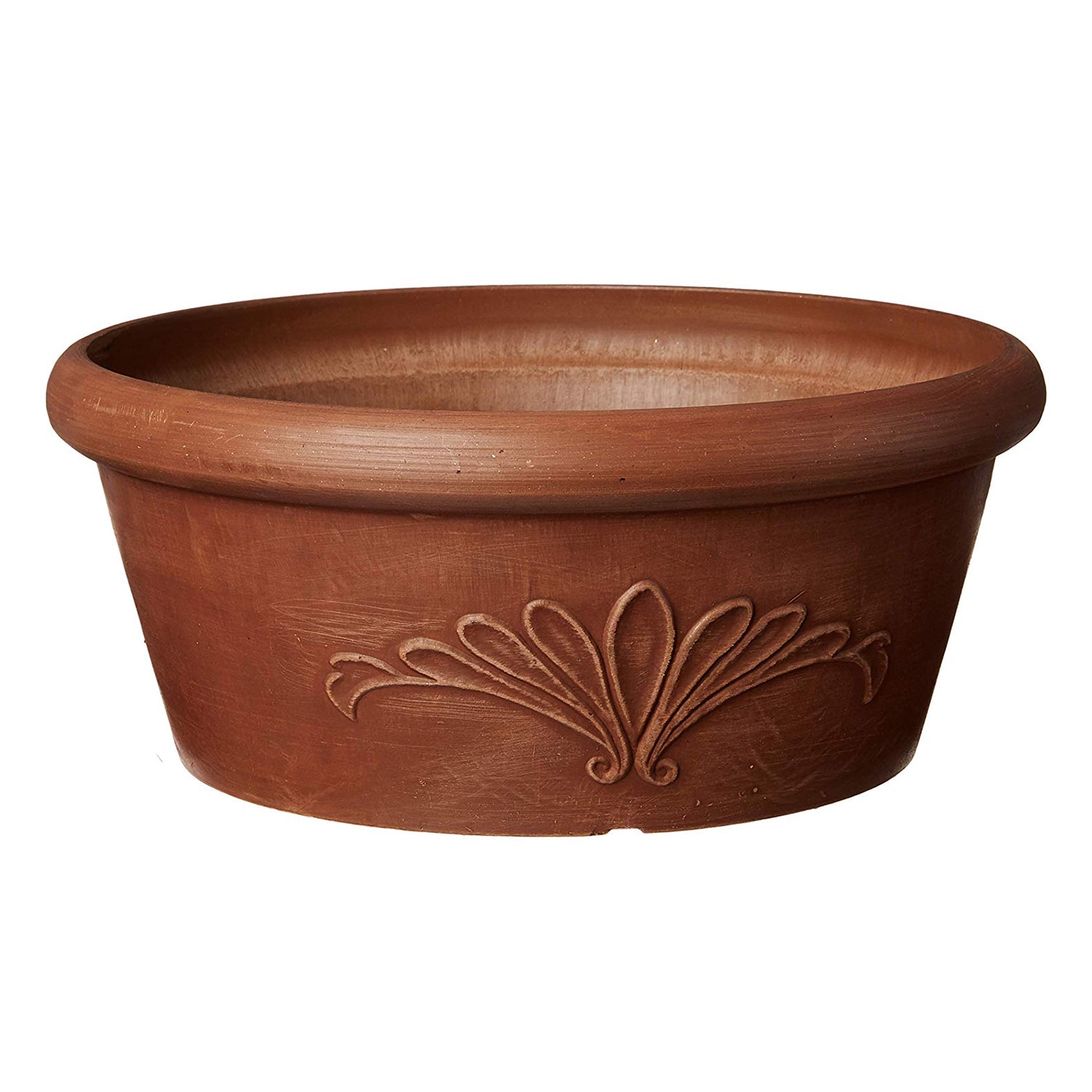 Arcadia Garden Products TA25TC Round 3.5-in W Small Orange Plastic Indoor/Outdoor Planter