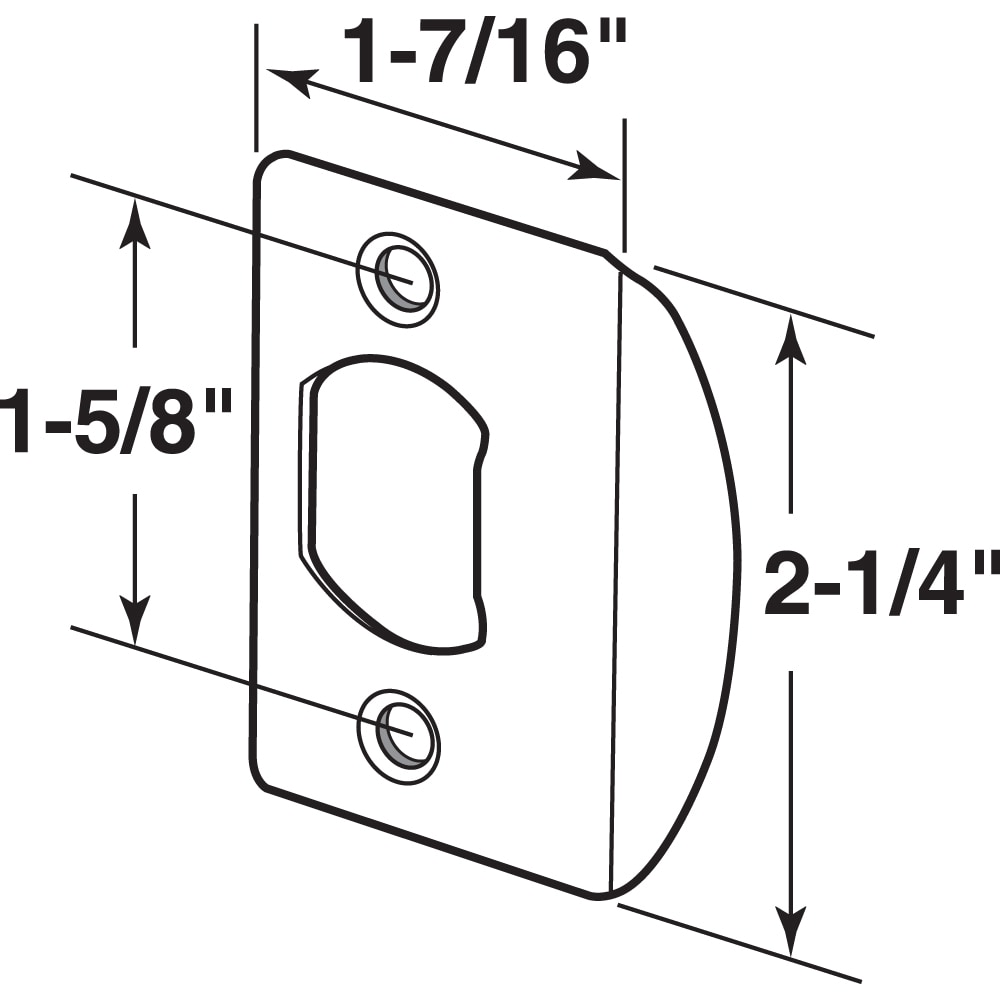 Prime-Line E 2516 Entry-Door-Strike-Plates - View #2