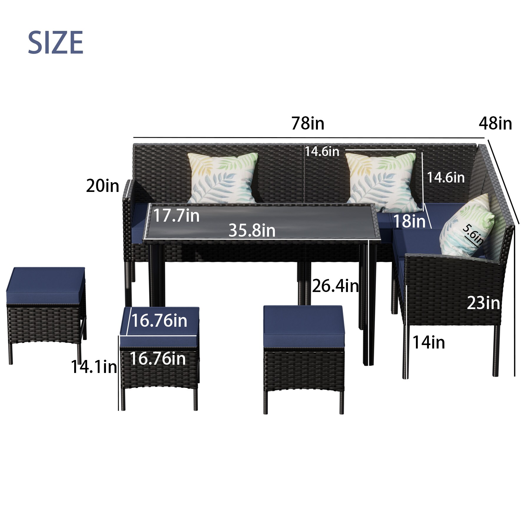 AHIOU HOME ZAAHG-P281587PS Patio-Sofas-Daybeds - View #4