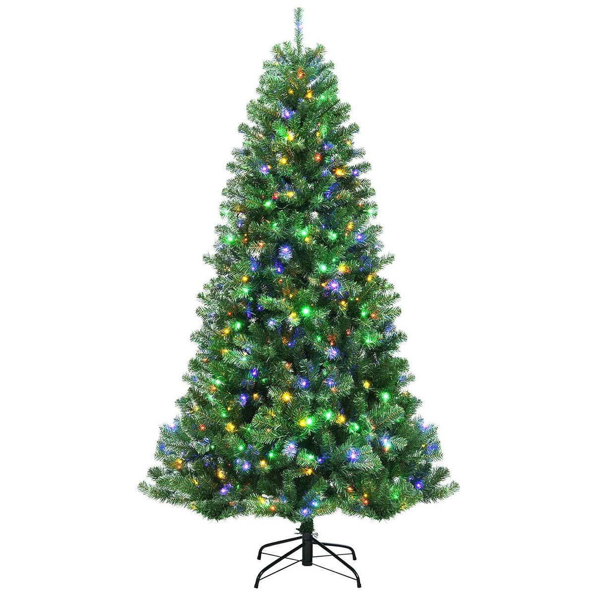 Best Choice Products 6ft Pre-Lit Sparse Christmas Tree w/ 200 2-in-1 LED Lights, Cordless Connection, Metal Stand